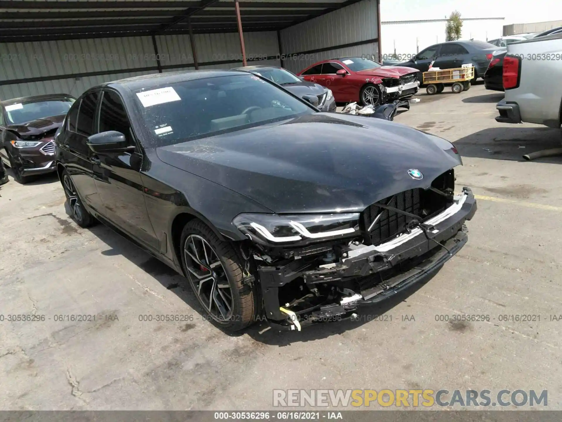 1 Photograph of a damaged car WBA13AG02MCG64151 BMW 5 SERIES 2021