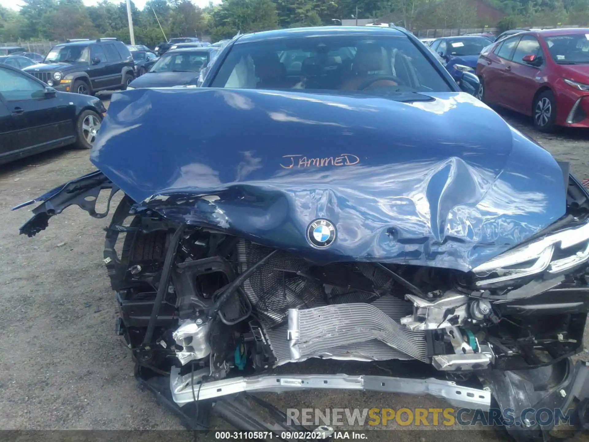 10 Photograph of a damaged car WBA13BJ01MWX18355 BMW 5 SERIES 2021