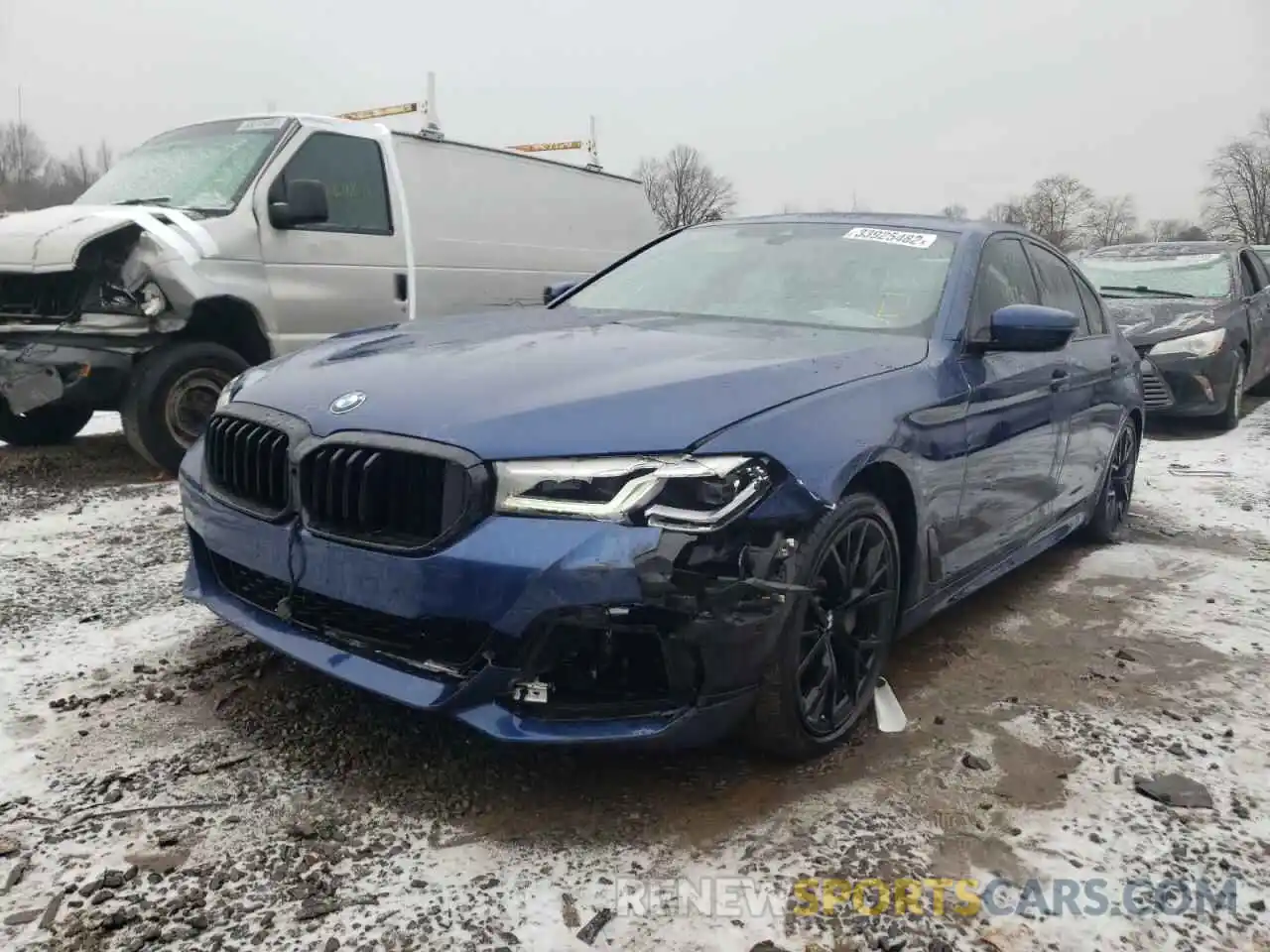 2 Photograph of a damaged car WBA13BJ05MWX00568 BMW 5 SERIES 2021