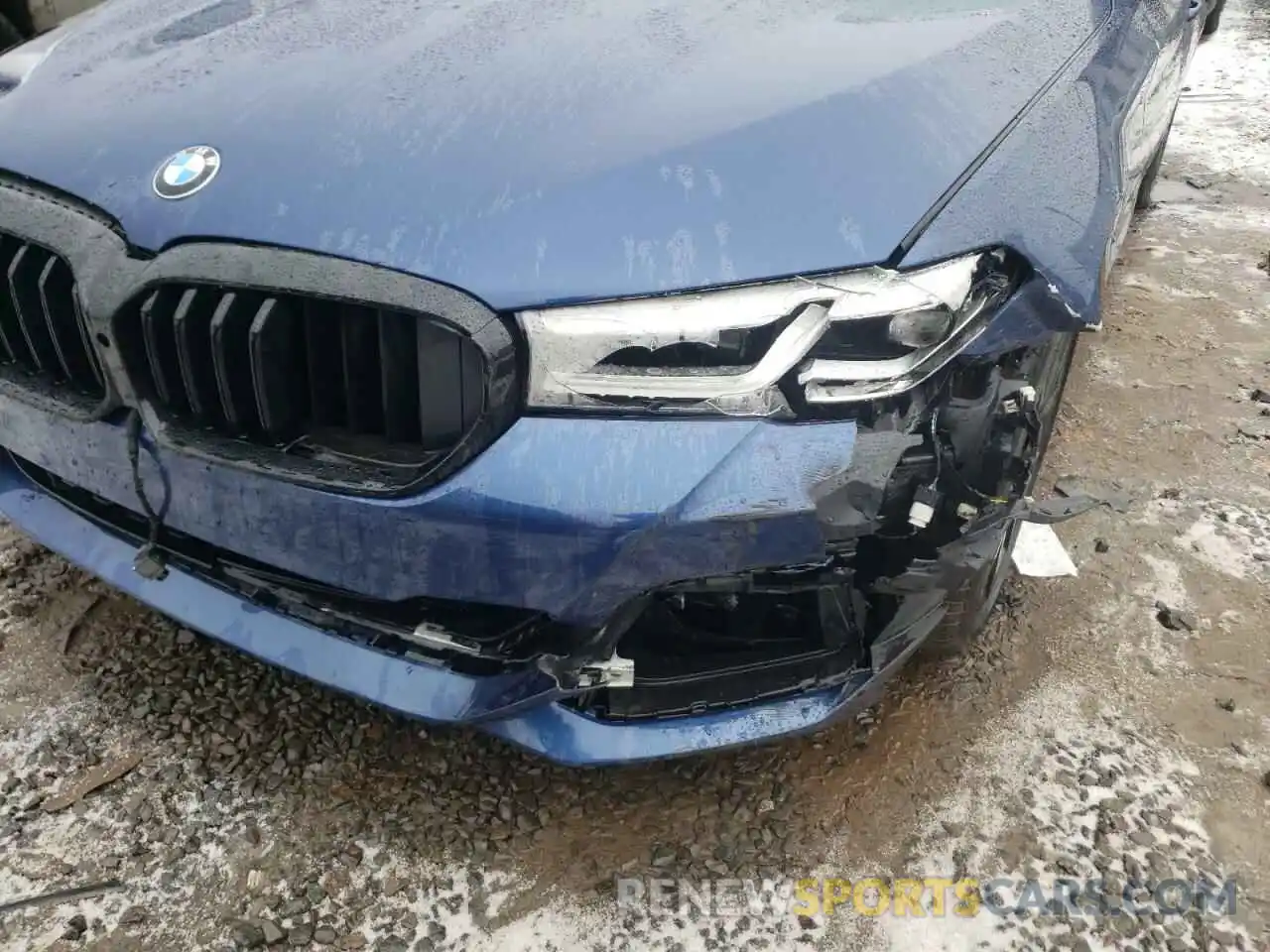 9 Photograph of a damaged car WBA13BJ05MWX00568 BMW 5 SERIES 2021