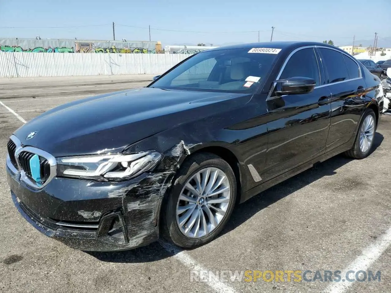 1 Photograph of a damaged car WBA13BJ05MWX25910 BMW 5 SERIES 2021