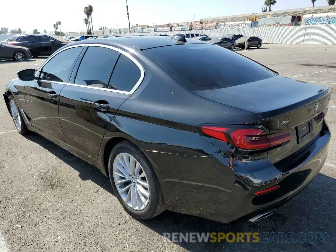 2 Photograph of a damaged car WBA13BJ05MWX25910 BMW 5 SERIES 2021