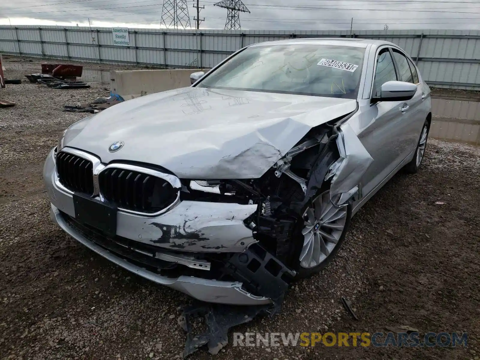 2 Photograph of a damaged car WBA13BJ05MWX32369 BMW 5 SERIES 2021