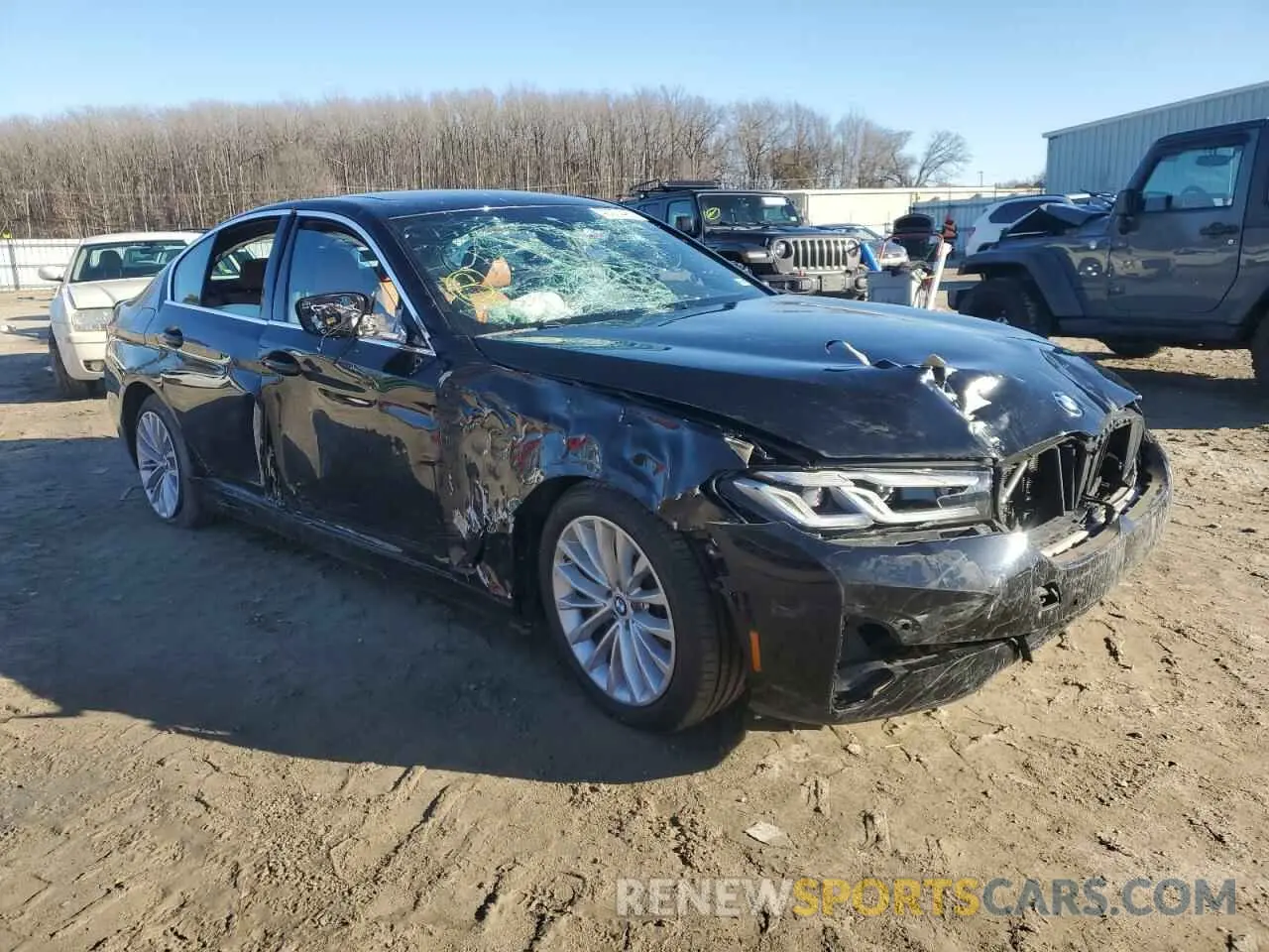 4 Photograph of a damaged car WBA13BJ06MCF41869 BMW 5 SERIES 2021