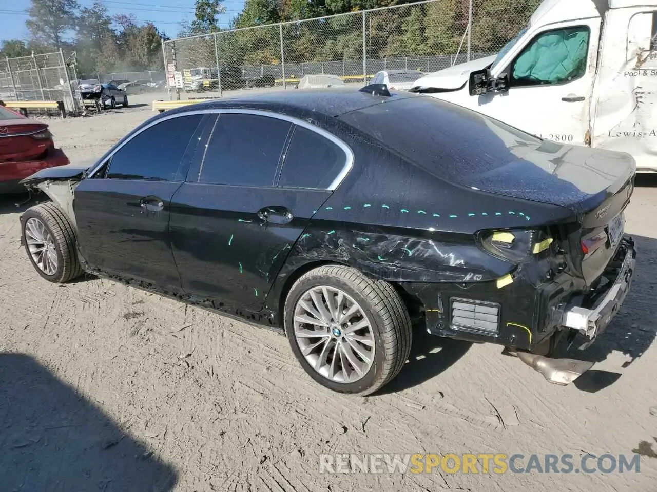 2 Photograph of a damaged car WBA13BJ07MCH27095 BMW 5 SERIES 2021