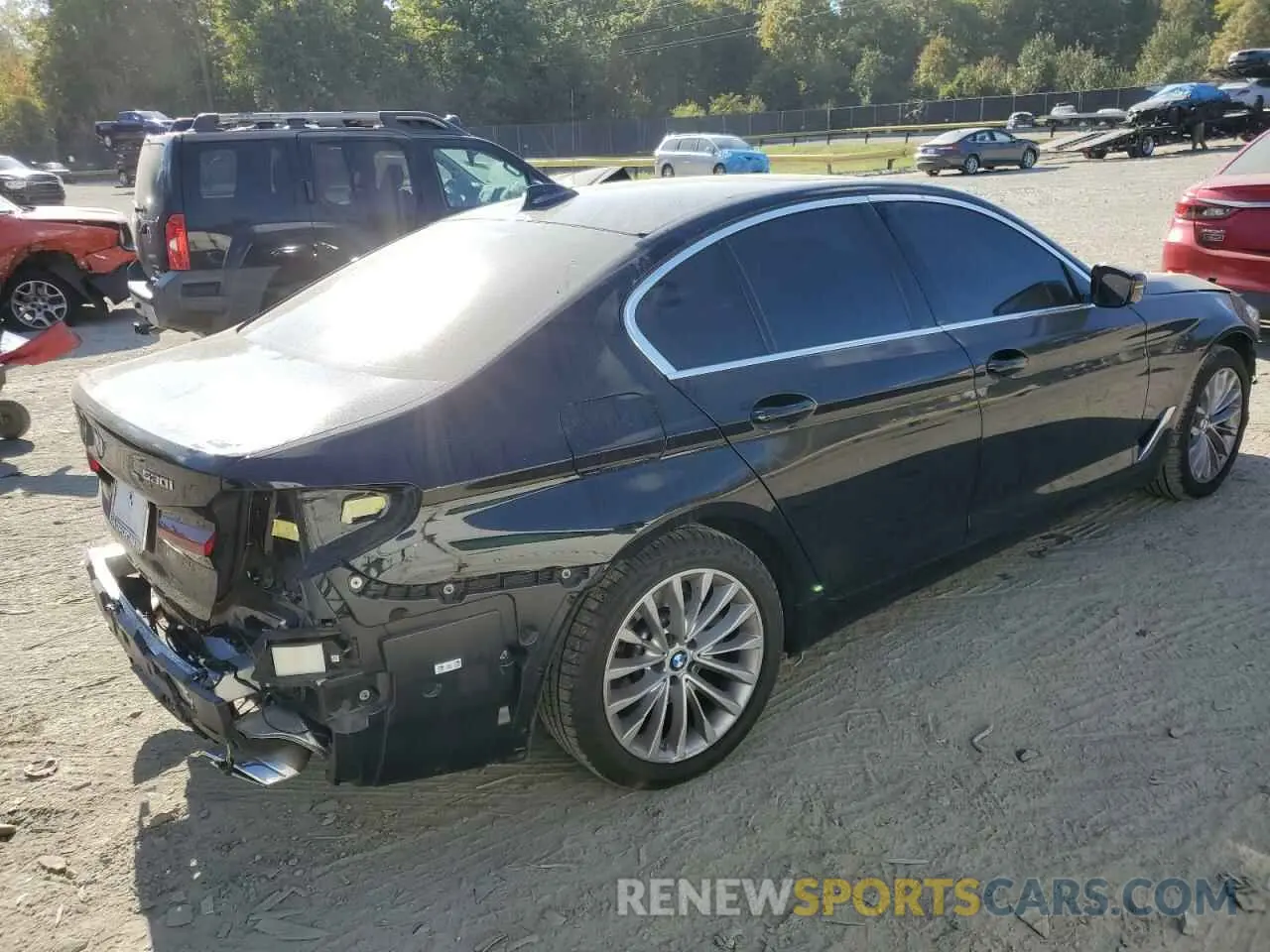 3 Photograph of a damaged car WBA13BJ07MCH27095 BMW 5 SERIES 2021