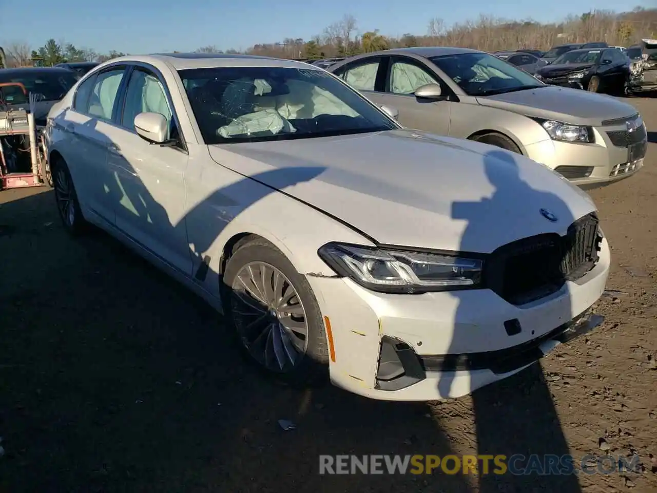 1 Photograph of a damaged car WBA13BJ07MWX31501 BMW 5 SERIES 2021