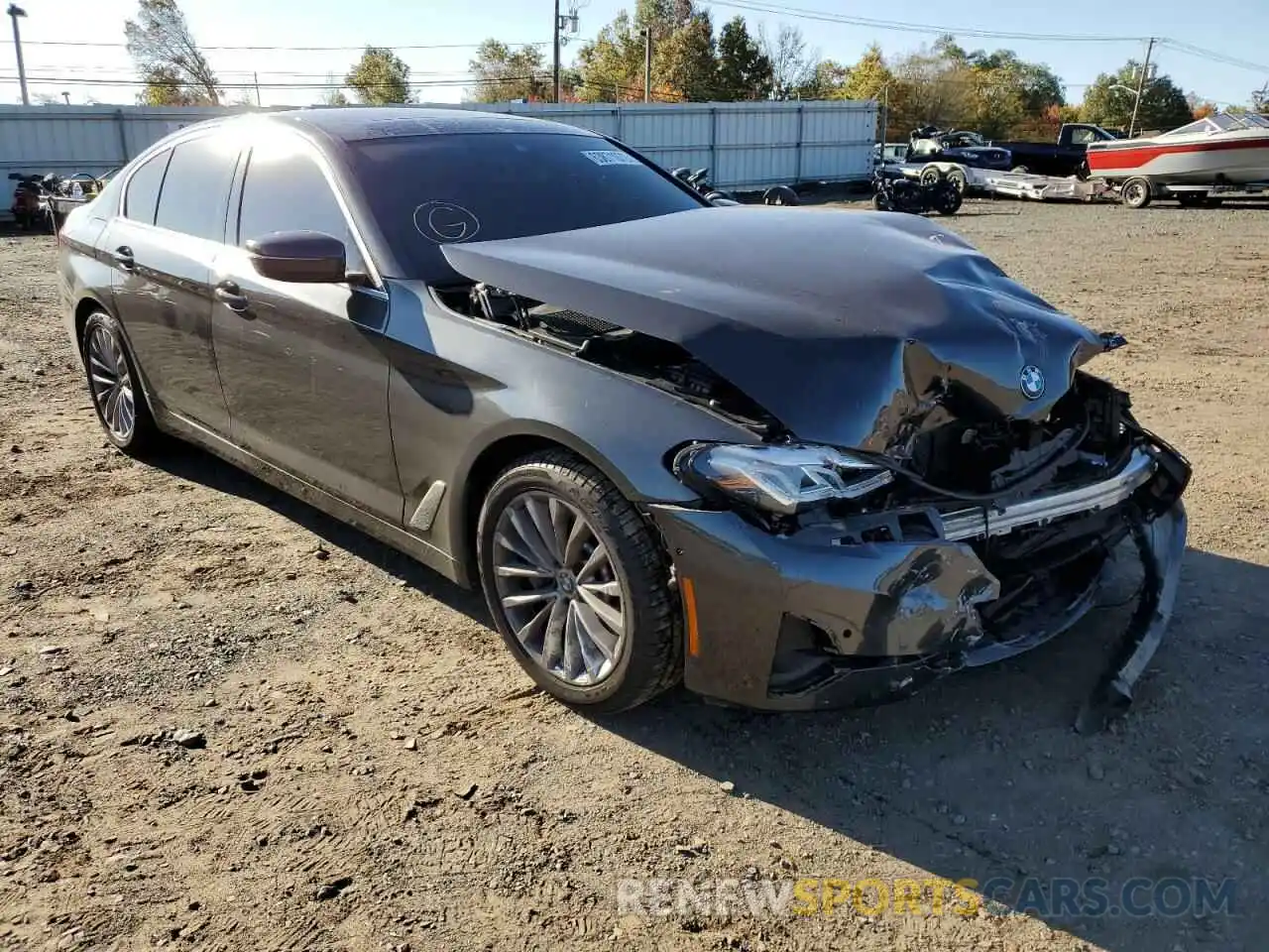 1 Photograph of a damaged car WBA13BJ08MWX19762 BMW 5 SERIES 2021