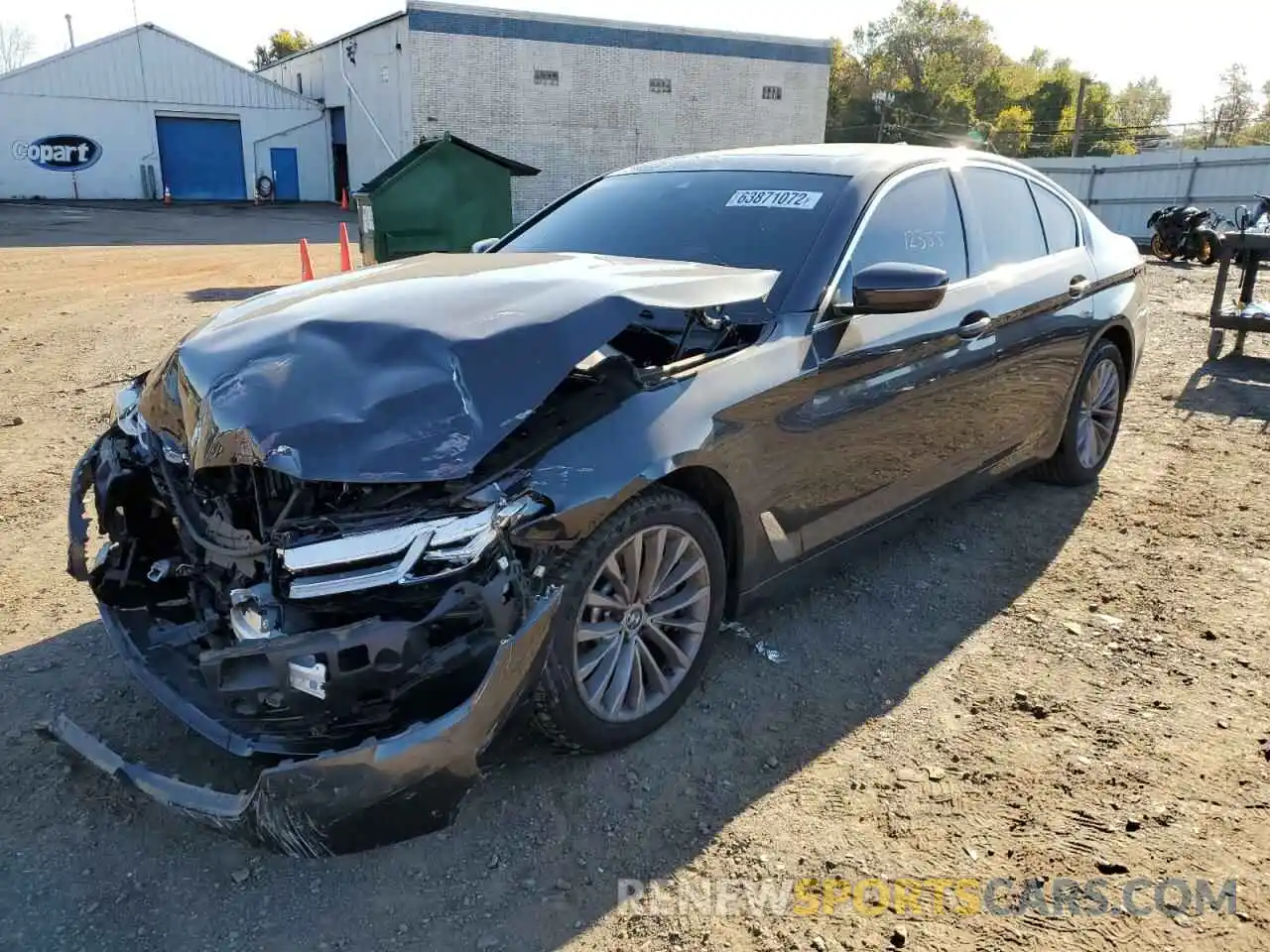 2 Photograph of a damaged car WBA13BJ08MWX19762 BMW 5 SERIES 2021