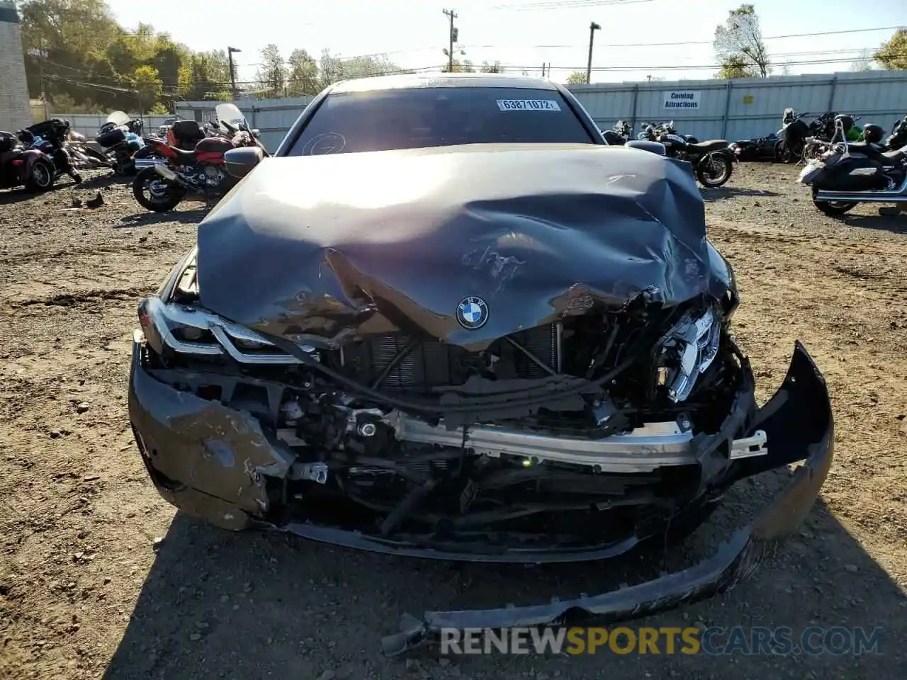 9 Photograph of a damaged car WBA13BJ08MWX19762 BMW 5 SERIES 2021