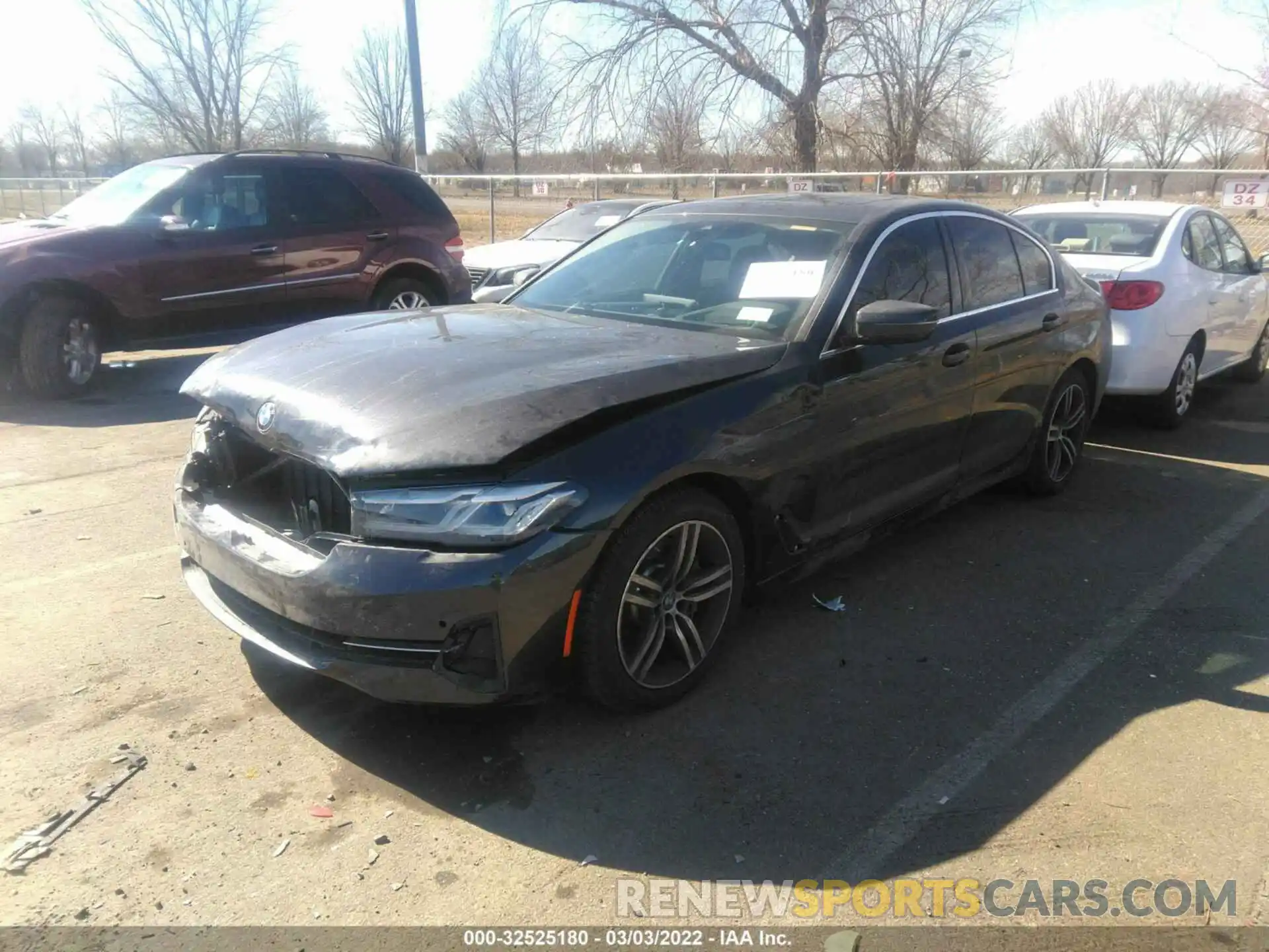 2 Photograph of a damaged car WBA13BJ09MWX27675 BMW 5 SERIES 2021