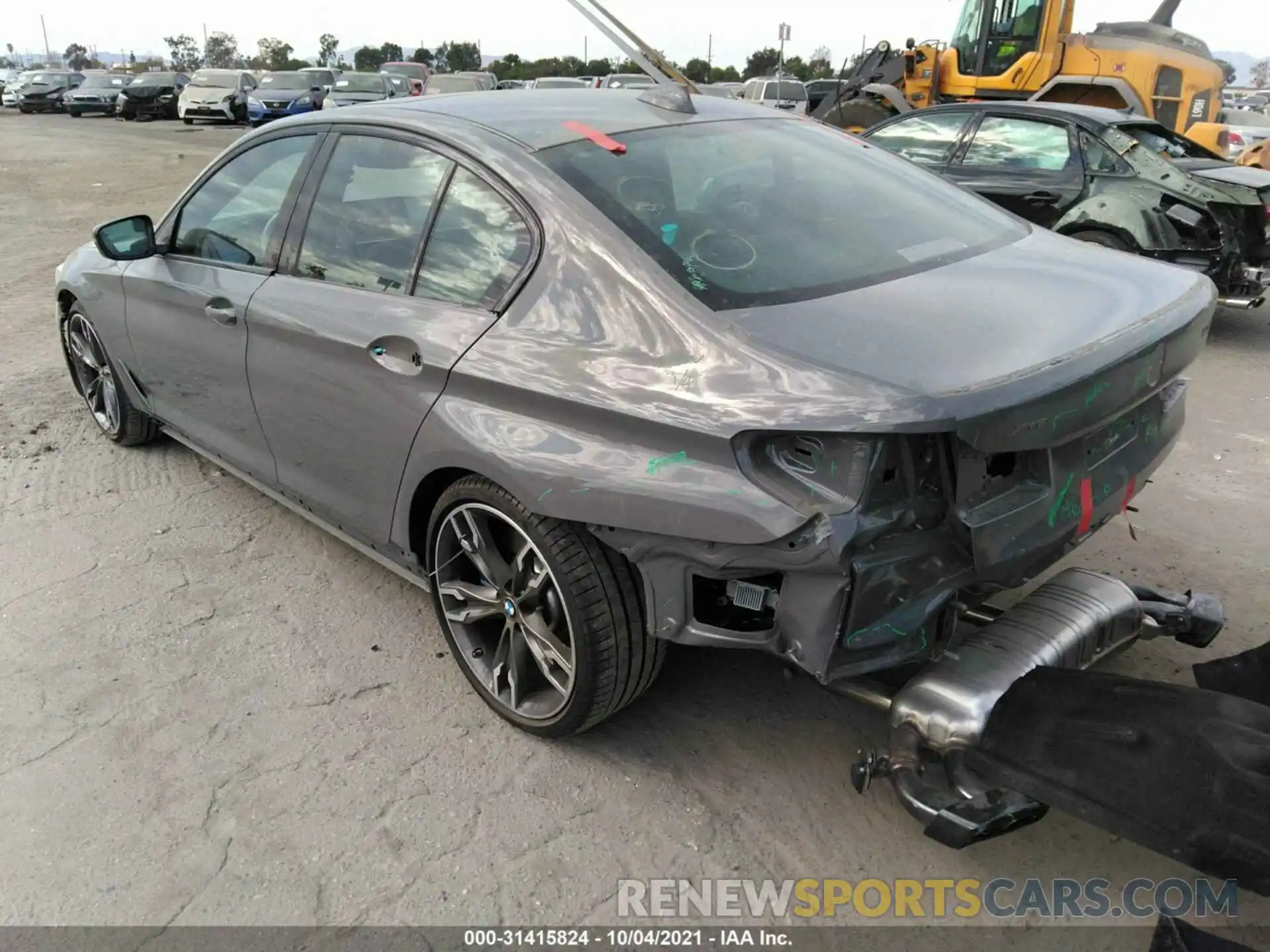 3 Photograph of a damaged car WBA13BK0XMCF02779 BMW 5 SERIES 2021