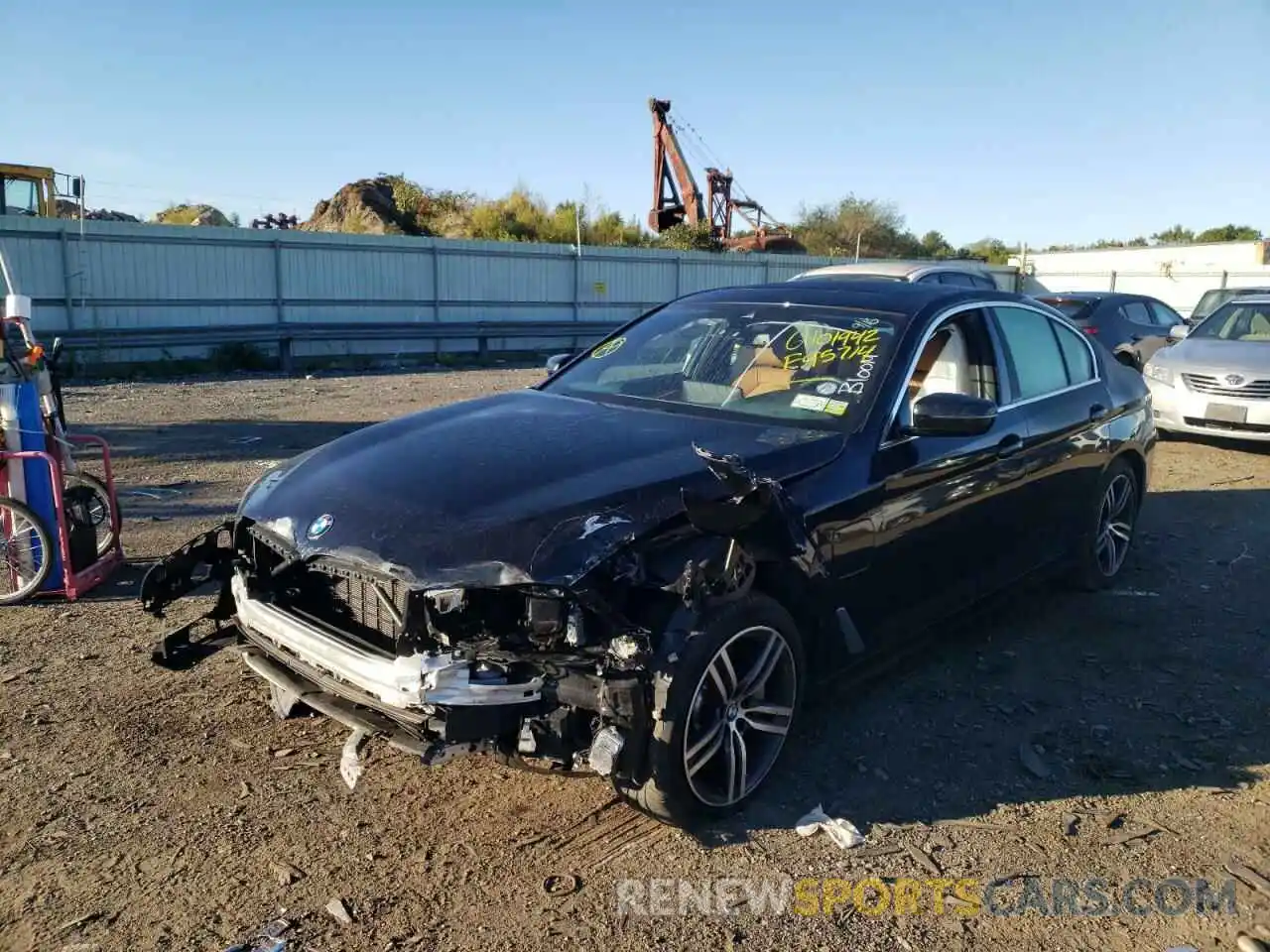 2 Photograph of a damaged car WBA33AG02MCF95714 BMW 5 SERIES 2021