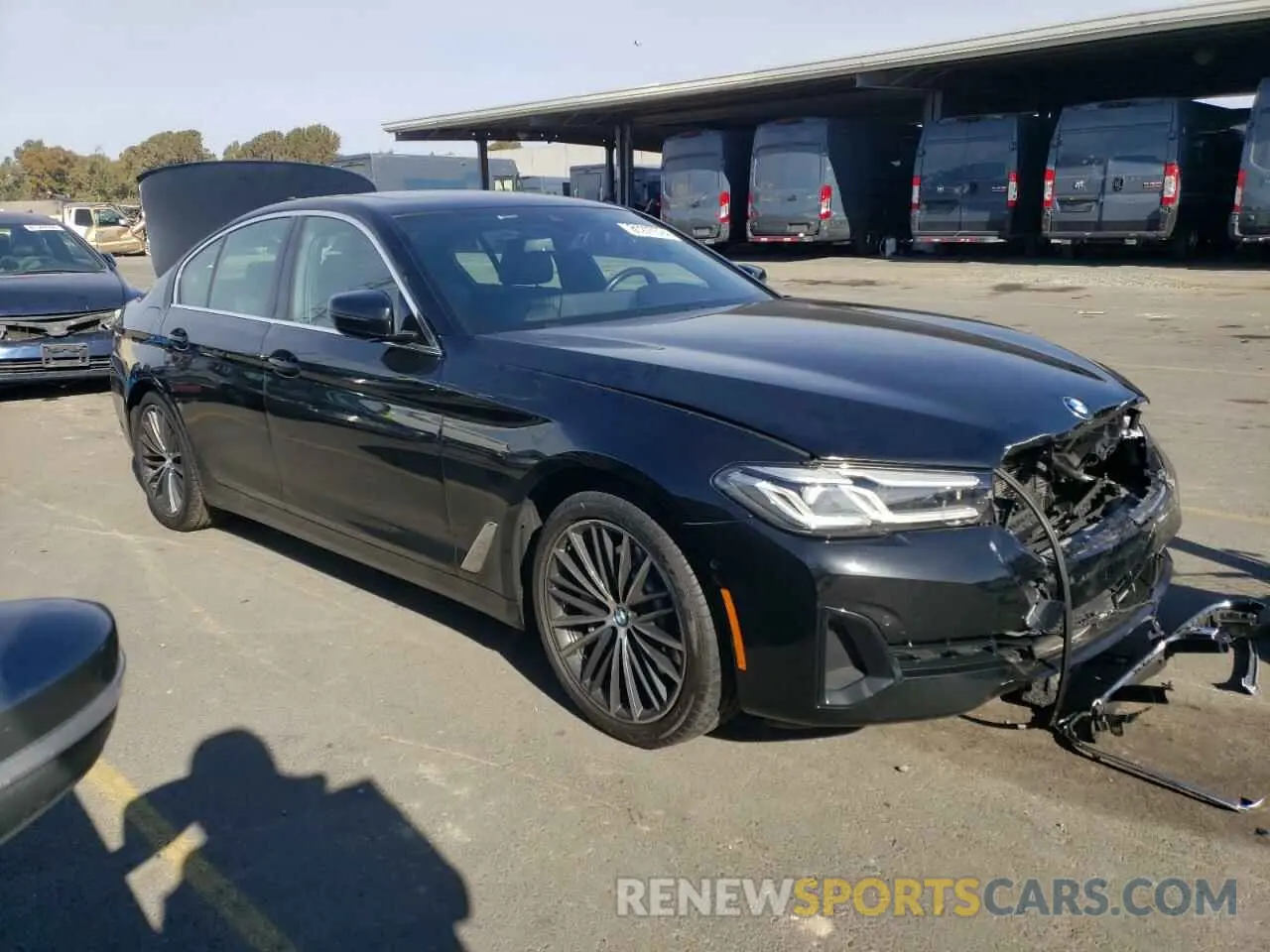 4 Photograph of a damaged car WBA33AG03MCE76358 BMW 5 SERIES 2021
