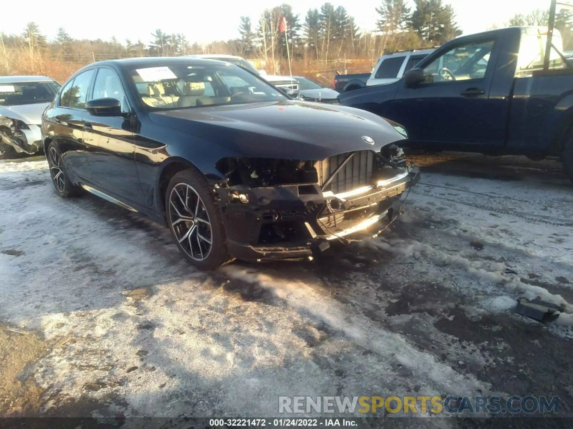 1 Photograph of a damaged car WBA33AG08MCH18917 BMW 5 SERIES 2021