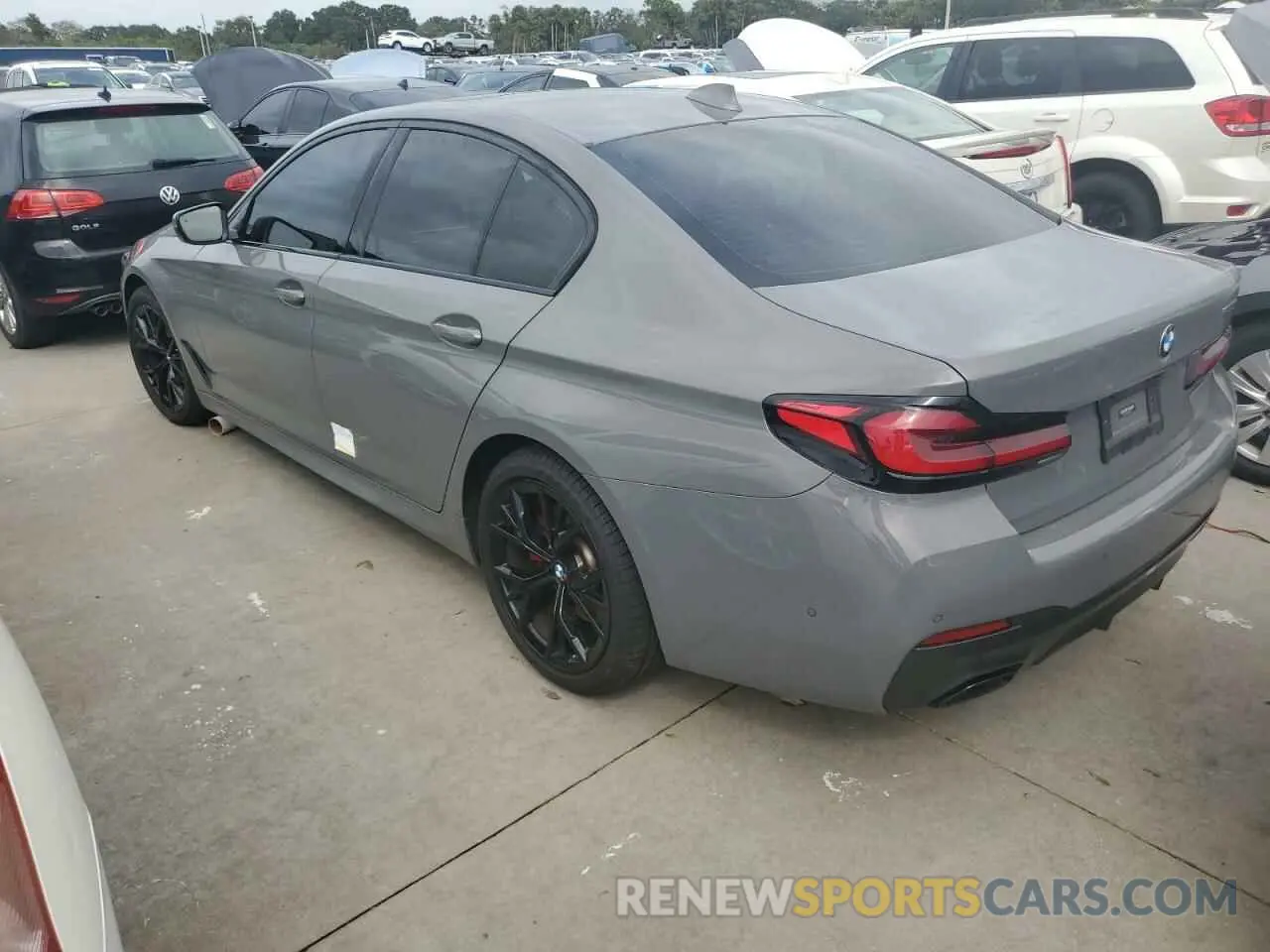 2 Photograph of a damaged car WBA53BH00MWX24316 BMW 5 SERIES 2021