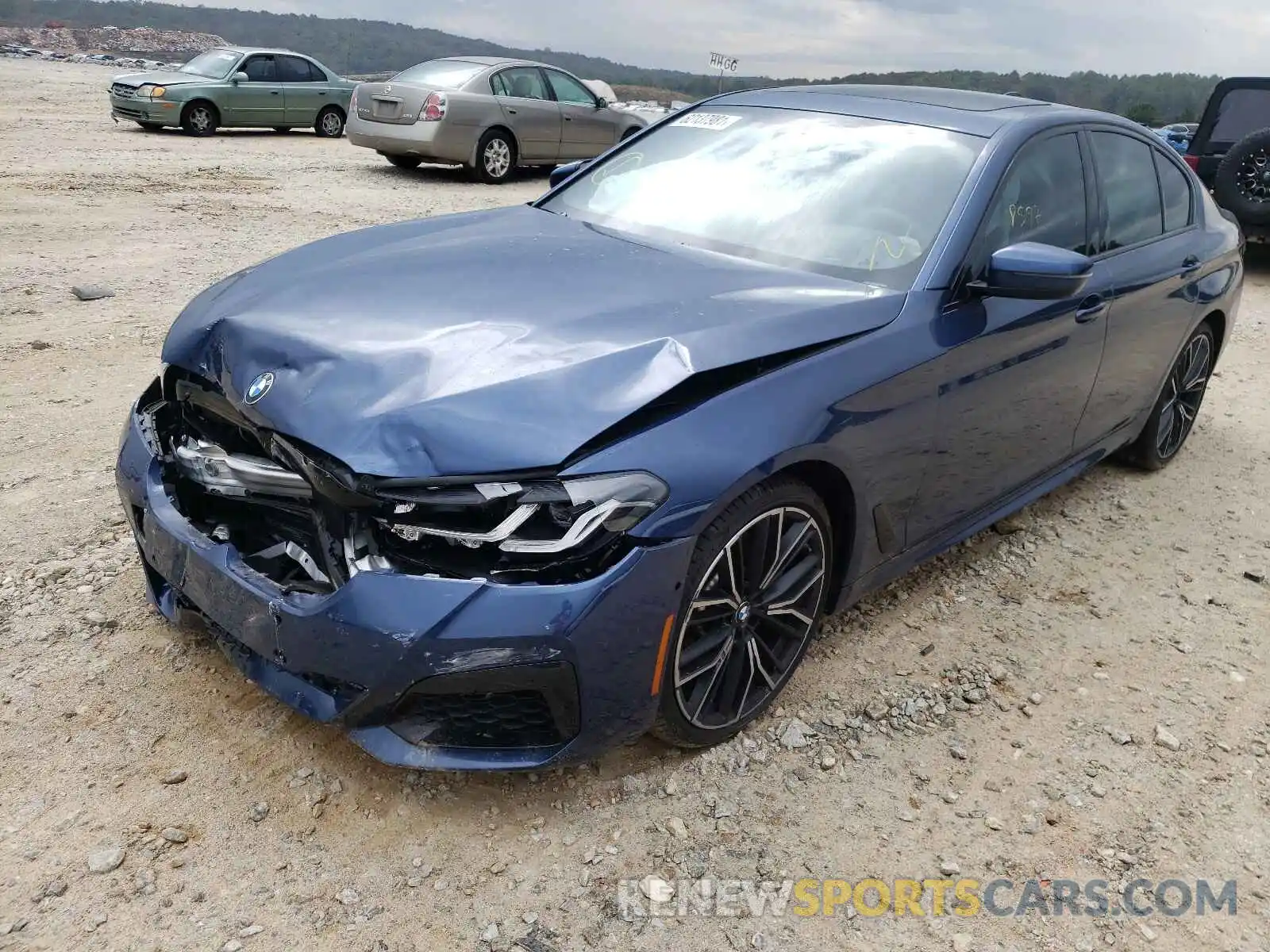 2 Photograph of a damaged car WBA53BH01MCF22024 BMW 5 SERIES 2021