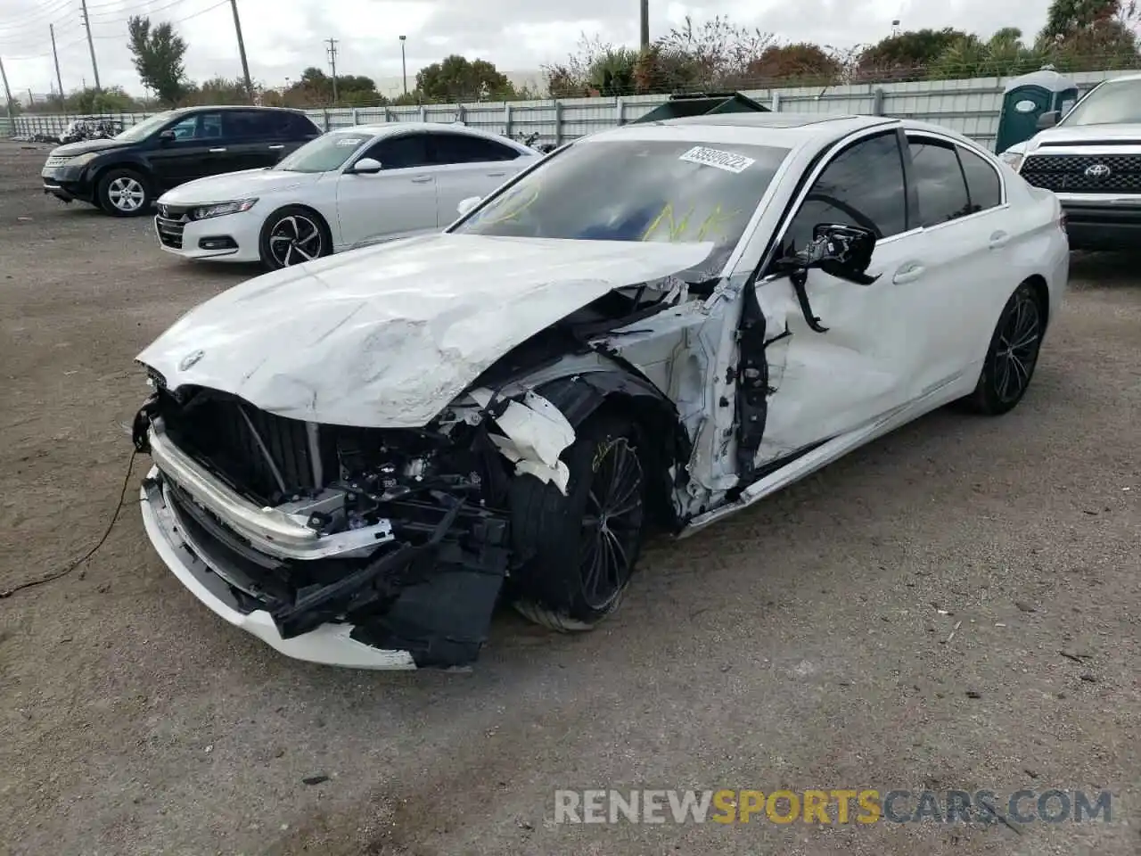 2 Photograph of a damaged car WBA53BH01MCG46407 BMW 5 SERIES 2021