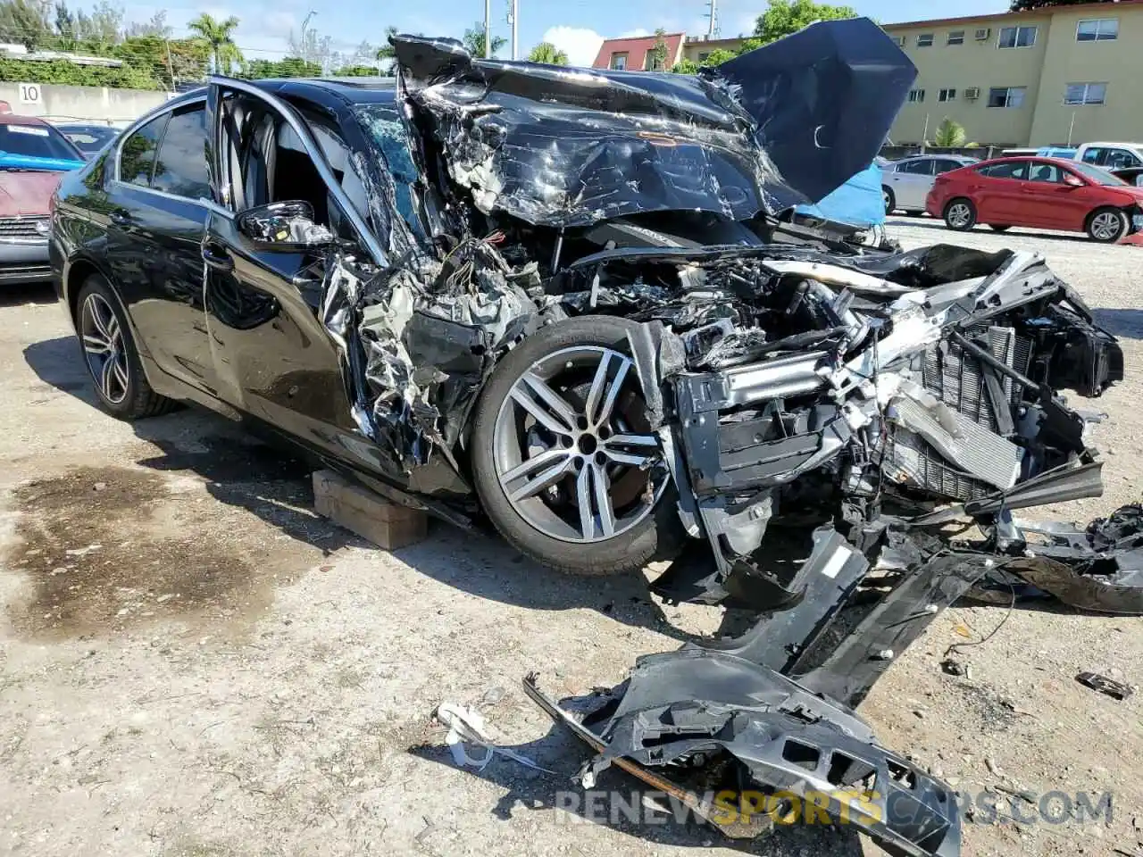 1 Photograph of a damaged car WBA53BH02MWX21692 BMW 5 SERIES 2021