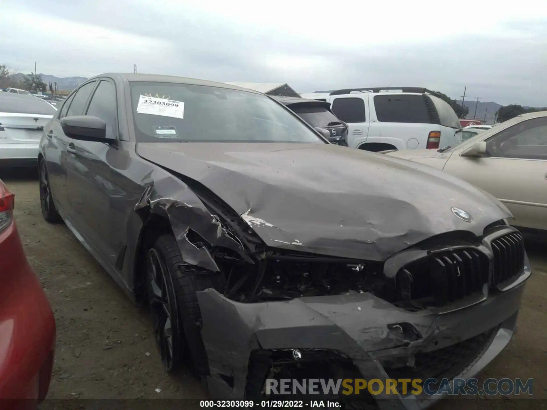 1 Photograph of a damaged car WBA53BH05MWX33397 BMW 5 SERIES 2021