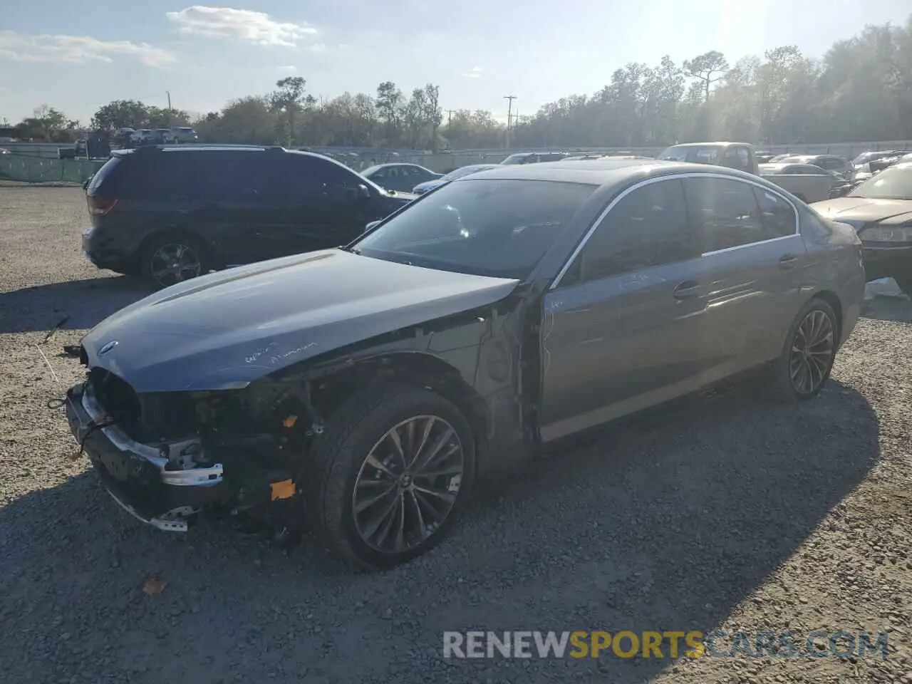 1 Photograph of a damaged car WBA53BH06MWX21033 BMW 5 SERIES 2021