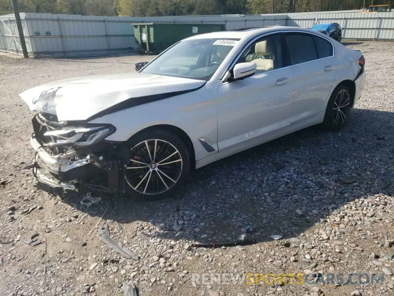 1 Photograph of a damaged car WBA53BH07MCF83748 BMW 5 SERIES 2021