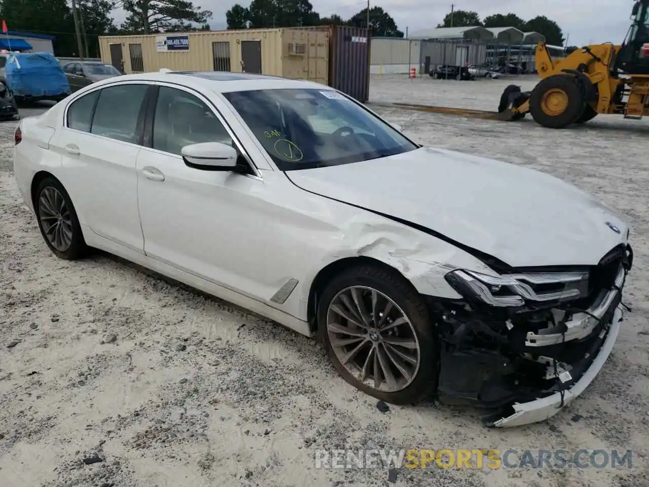 1 Photograph of a damaged car WBA53BH07MWW93792 BMW 5 SERIES 2021