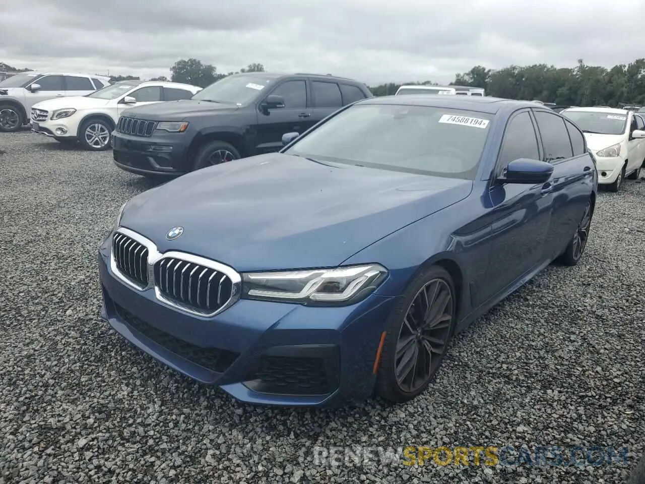 1 Photograph of a damaged car WBA53BH08MCF09772 BMW 5 SERIES 2021