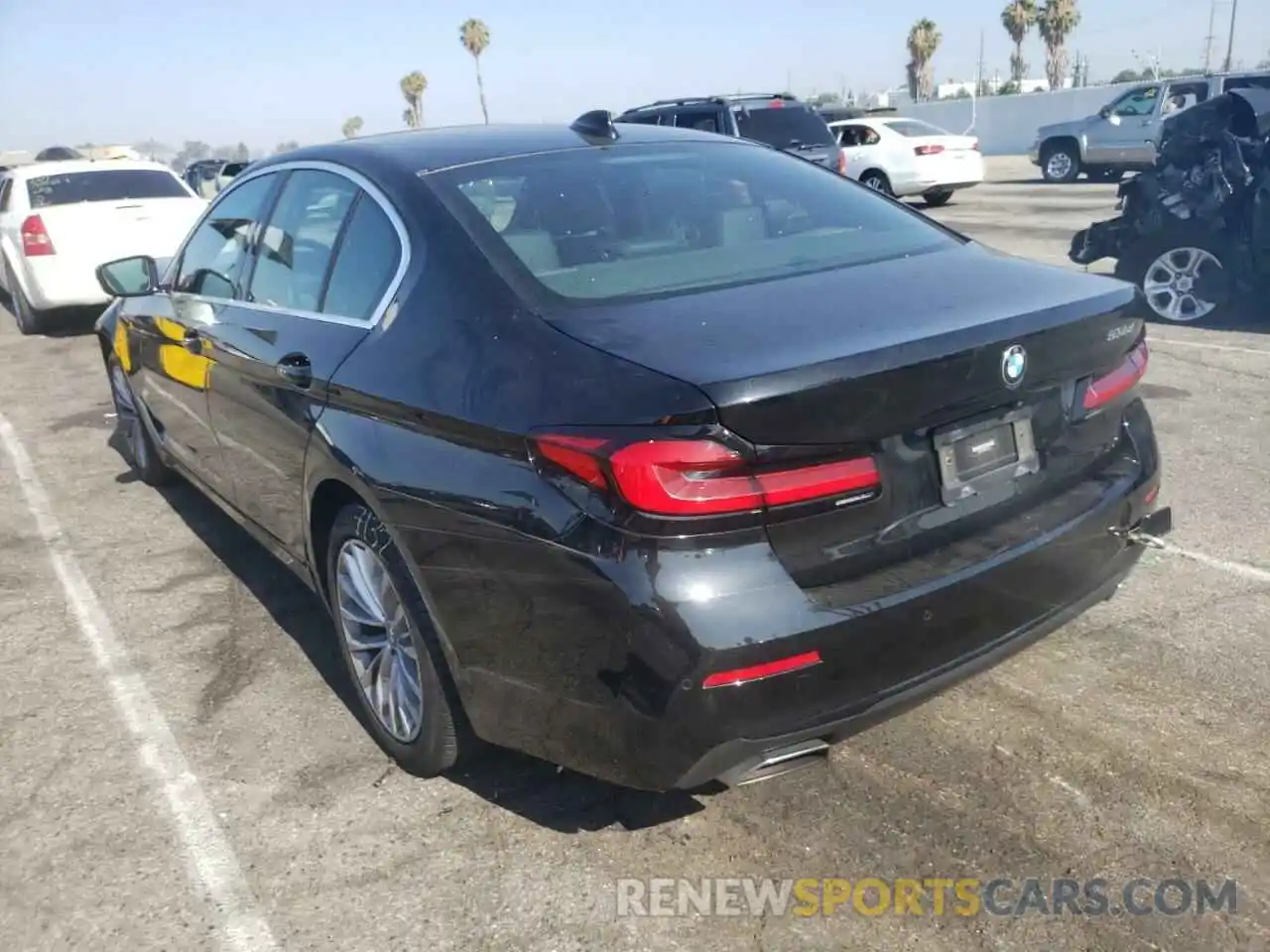 3 Photograph of a damaged car WBA53BH08MWX18702 BMW 5 SERIES 2021