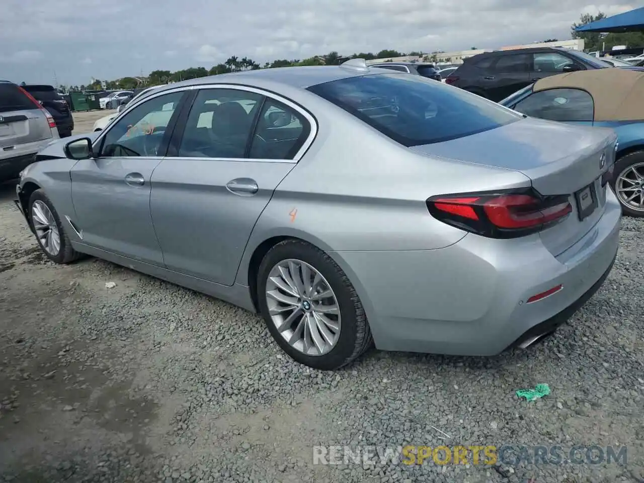 2 Photograph of a damaged car WBA53BH08MWX31708 BMW 5 SERIES 2021