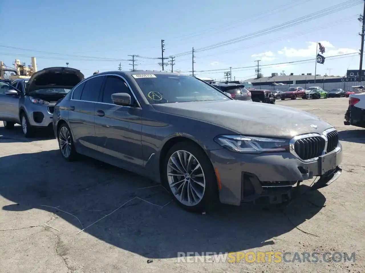 1 Photograph of a damaged car WBA53BH09MCF04015 BMW 5 SERIES 2021