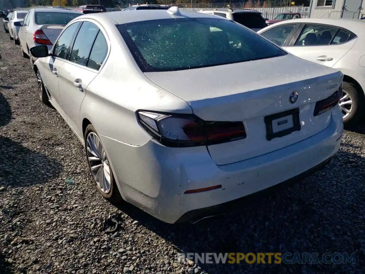 3 Photograph of a damaged car WBA53BH09MWX18708 BMW 5 SERIES 2021