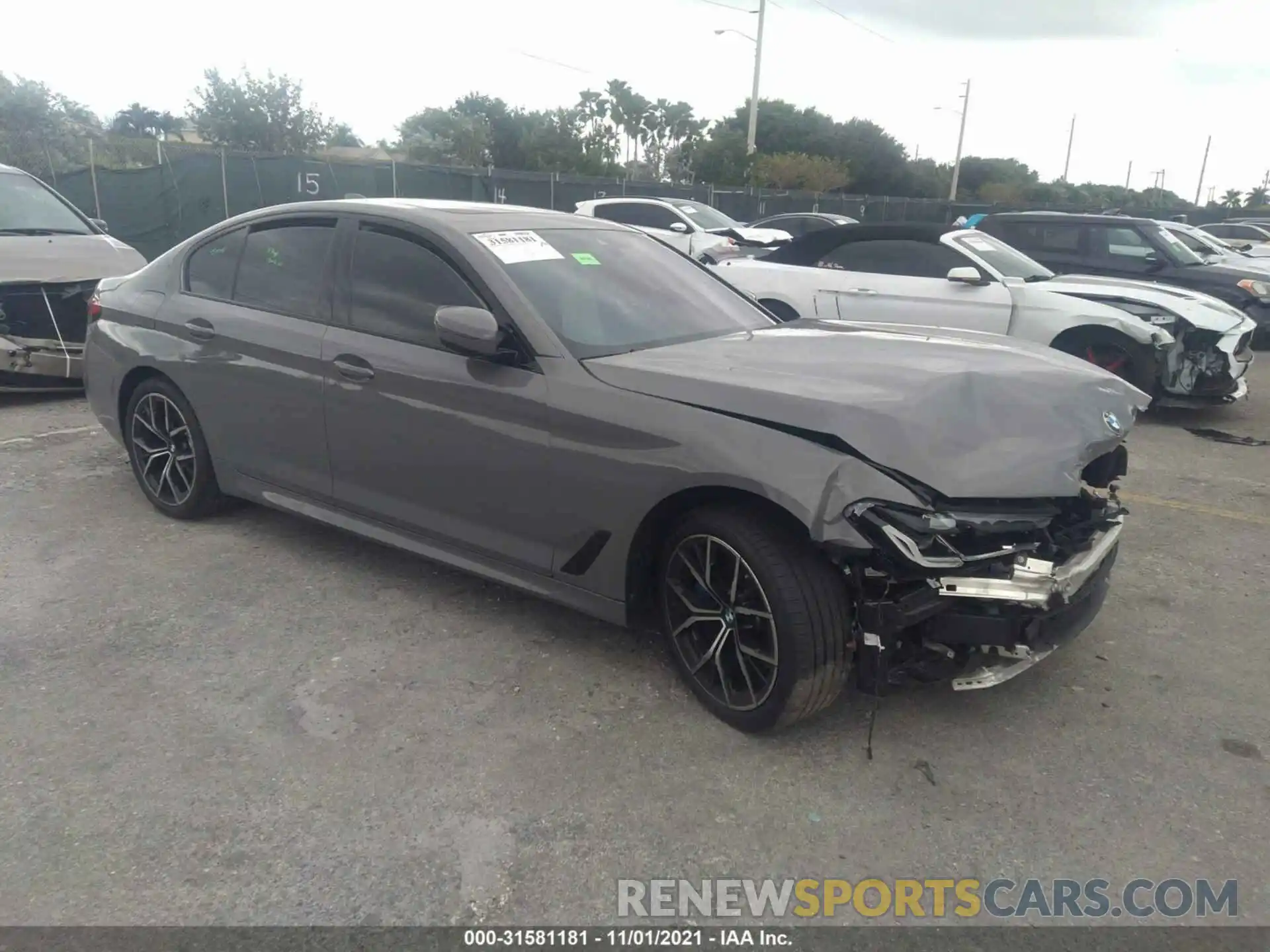 1 Photograph of a damaged car WBA53BH09MWX26968 BMW 5 SERIES 2021