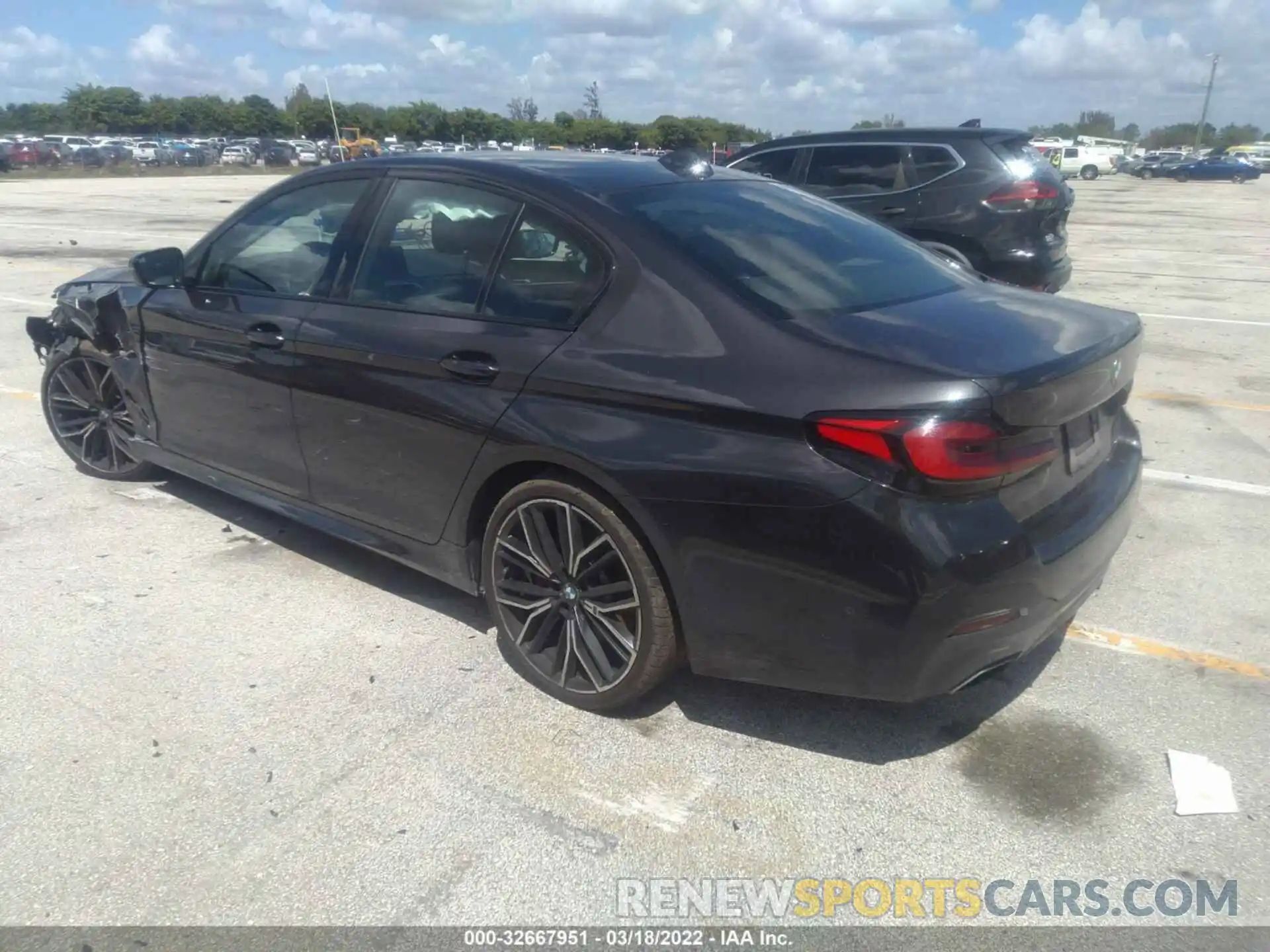 3 Photograph of a damaged car WBA53BH0XMCF11166 BMW 5 SERIES 2021