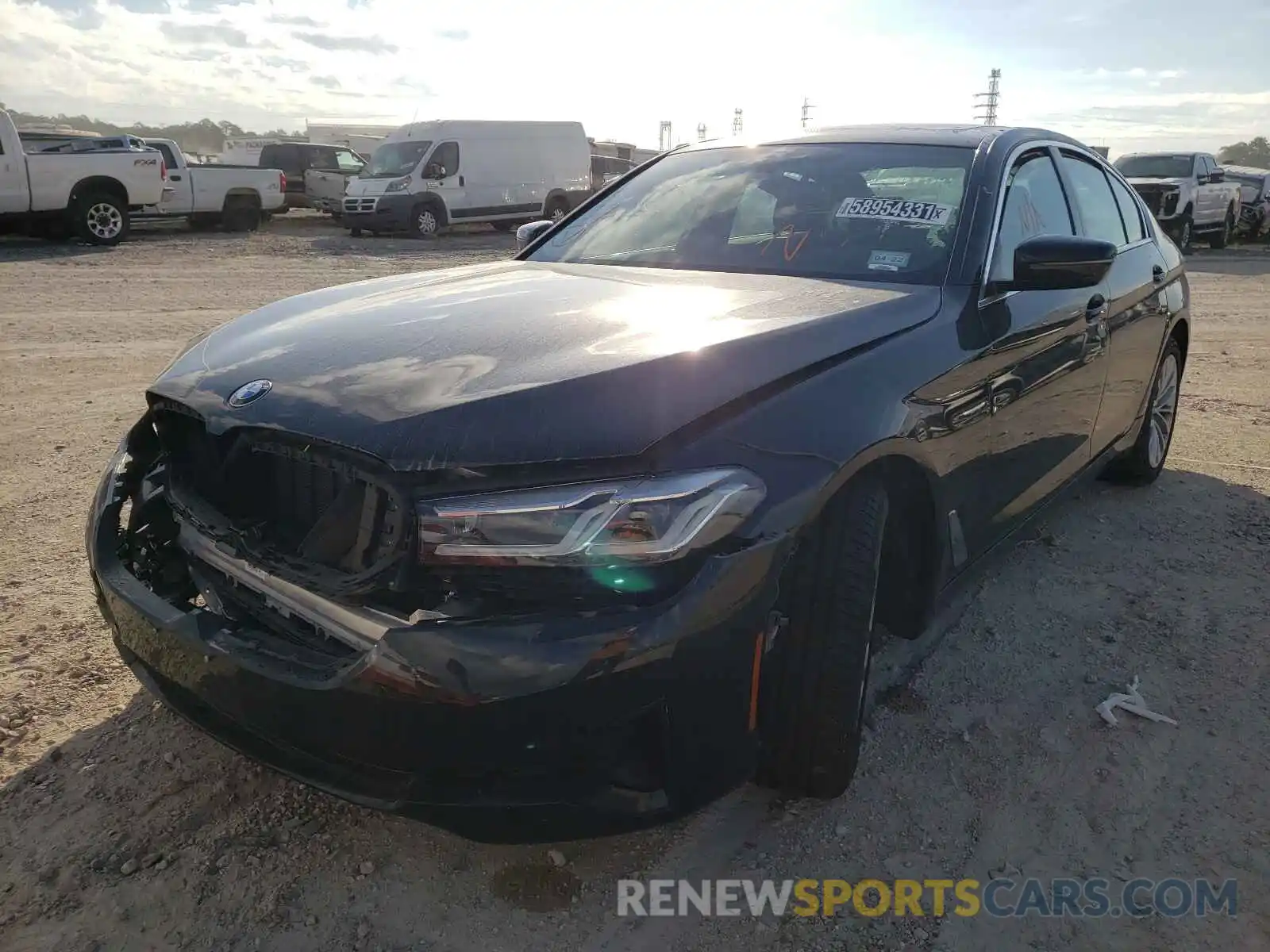 2 Photograph of a damaged car WBA53BH0XMCG91703 BMW 5 SERIES 2021