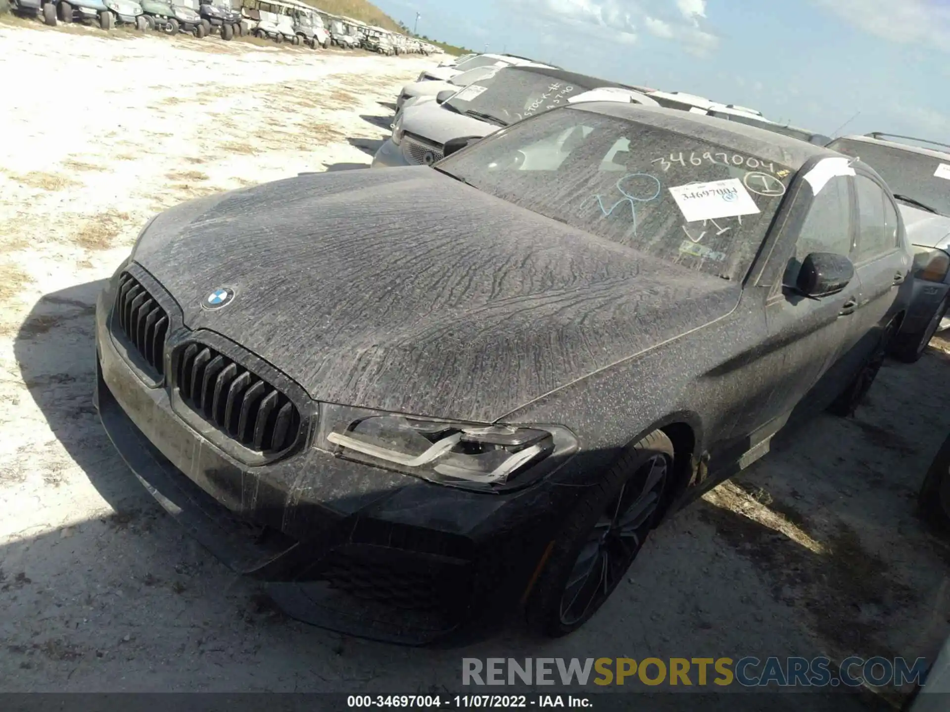 2 Photograph of a damaged car WBA53BJ02MCF39912 BMW 5 SERIES 2021