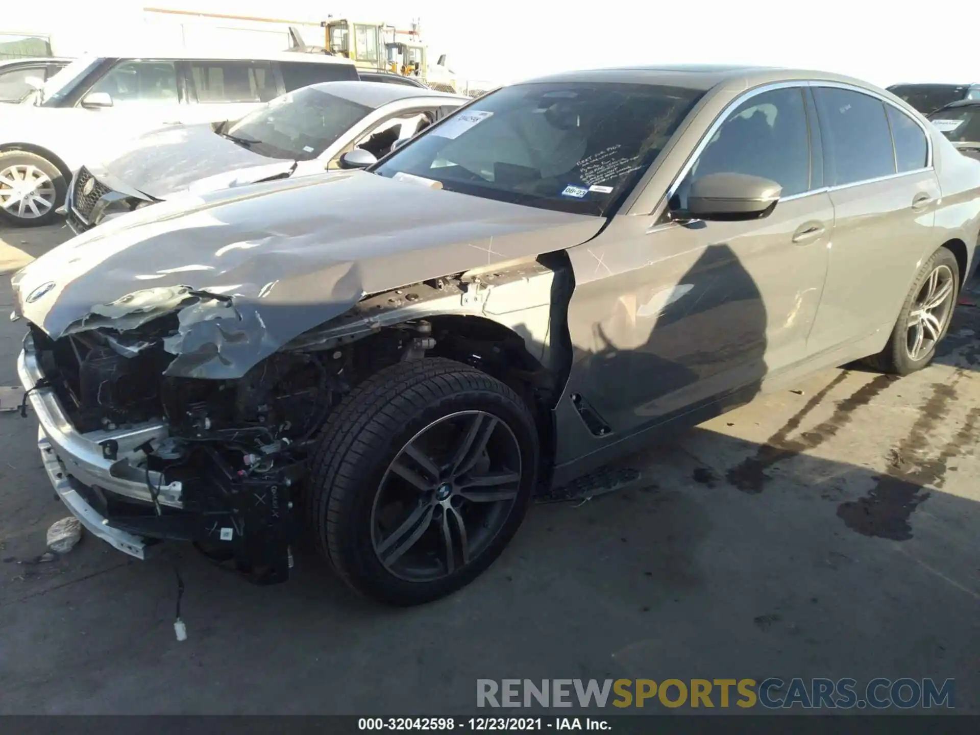 2 Photograph of a damaged car WBA53BJ03MWX28595 BMW 5 SERIES 2021