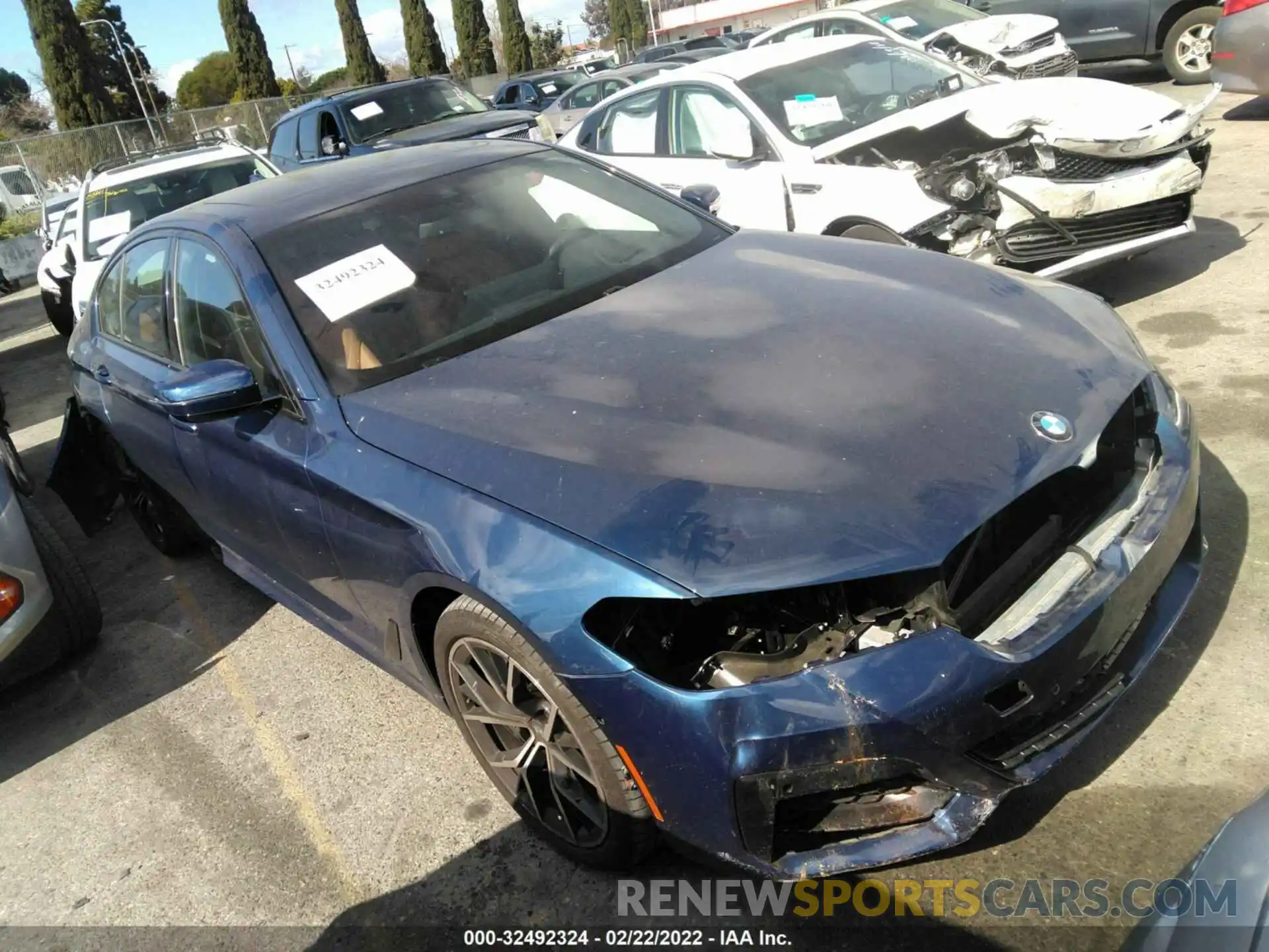 1 Photograph of a damaged car WBA53BJ0XMCG02285 BMW 5 SERIES 2021