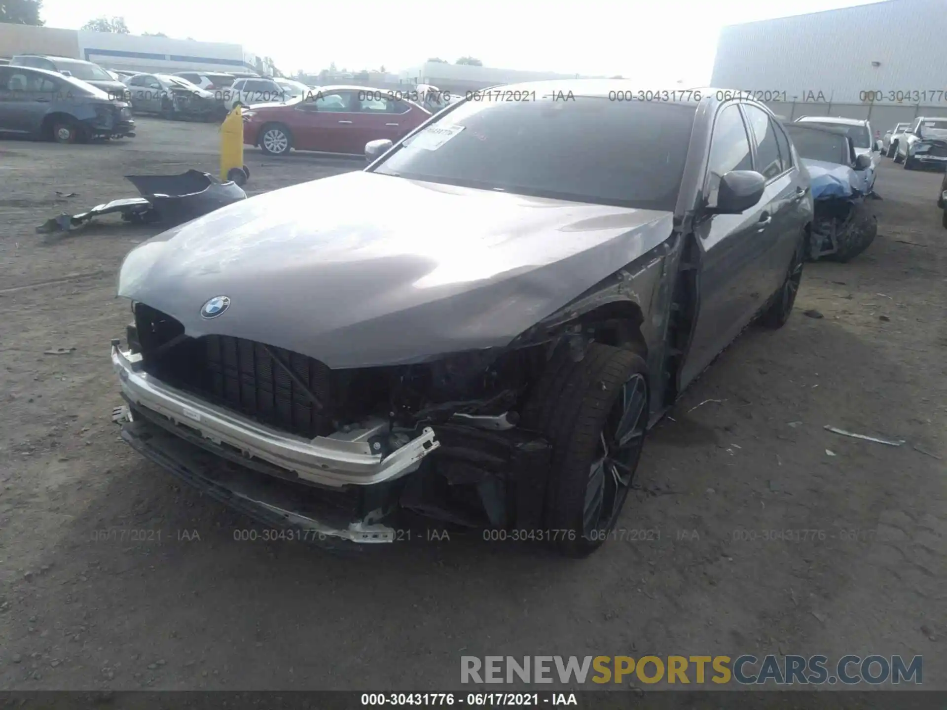 2 Photograph of a damaged car WBA53BJ0XMCG09124 BMW 5 SERIES 2021