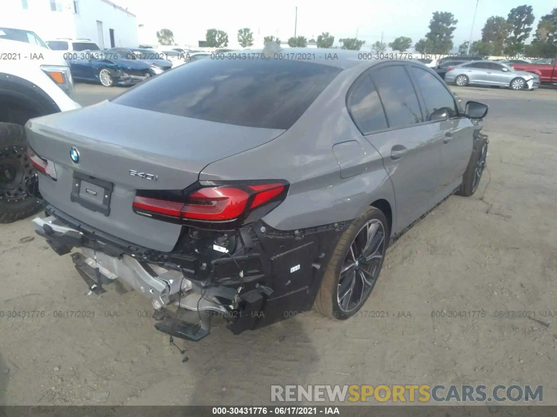 4 Photograph of a damaged car WBA53BJ0XMCG09124 BMW 5 SERIES 2021