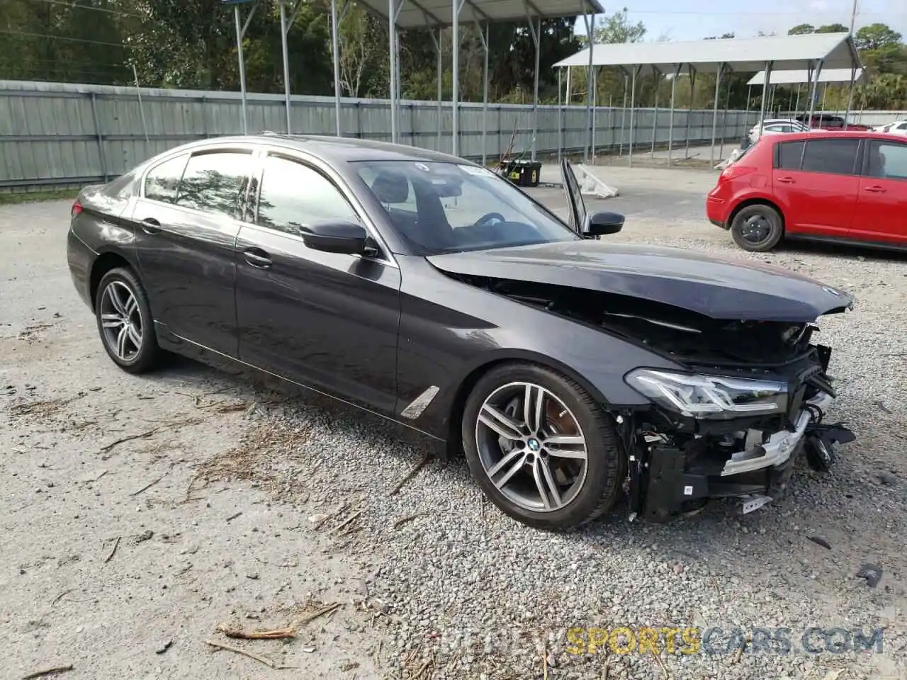 4 Photograph of a damaged car WBA53BJ0XMWX27427 BMW 5 SERIES 2021