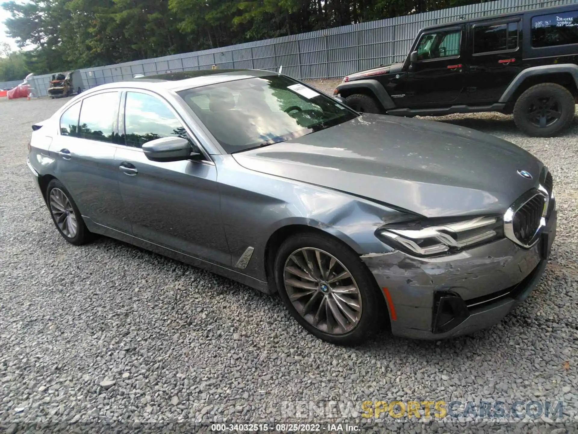 1 Photograph of a damaged car WBA73BJ01MCG11188 BMW 5 SERIES 2021