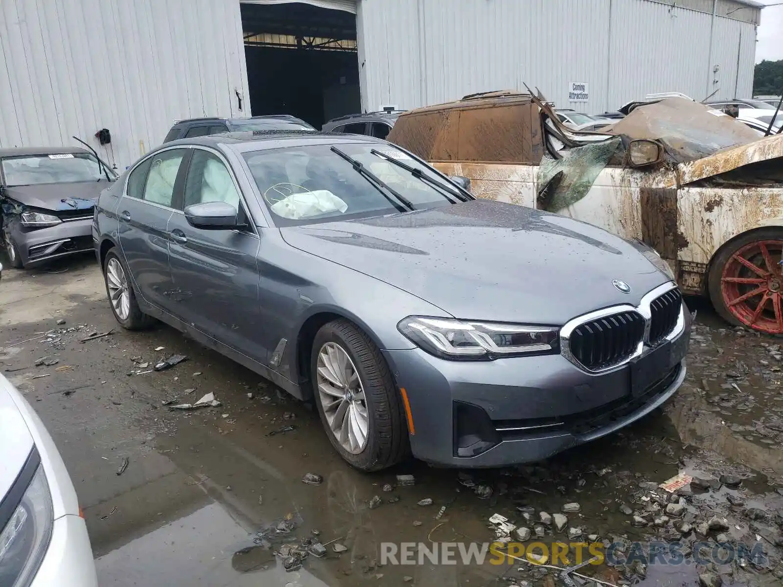 1 Photograph of a damaged car WBA73BJ03MWW98247 BMW 5 SERIES 2021