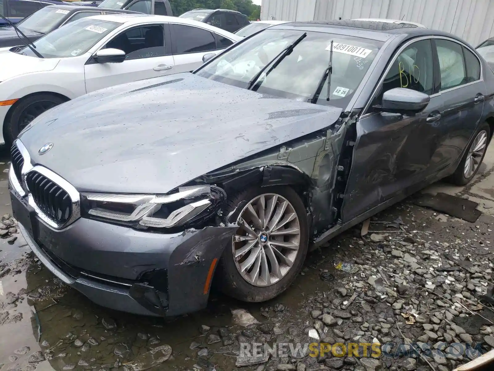 9 Photograph of a damaged car WBA73BJ03MWW98247 BMW 5 SERIES 2021