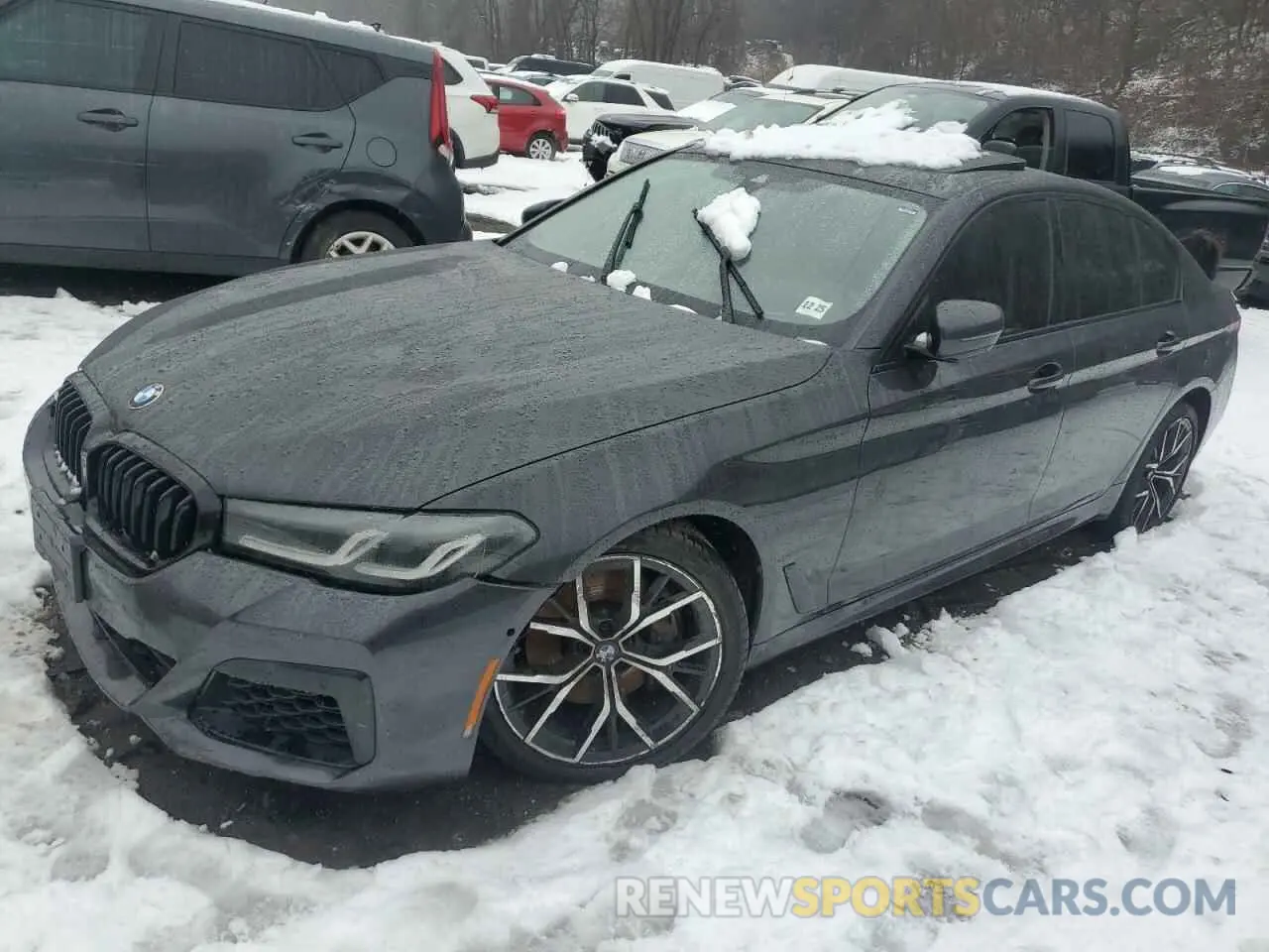 1 Photograph of a damaged car WBA73BJ05MWX01388 BMW 5 SERIES 2021
