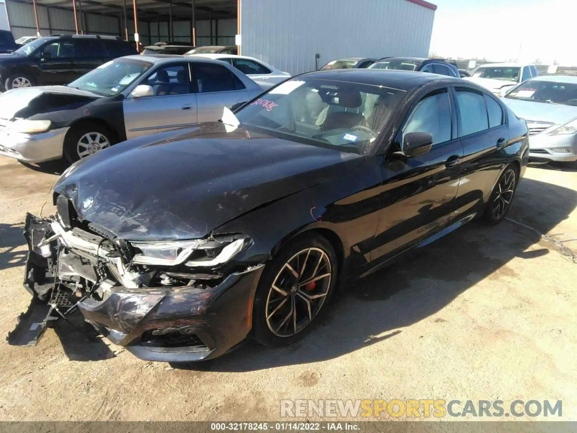 2 Photograph of a damaged car WBA73BJ09MWW89391 BMW 5 SERIES 2021