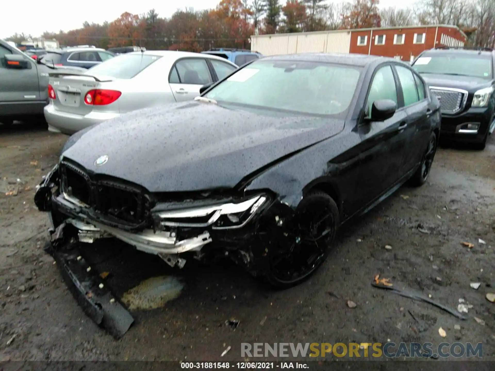 2 Photograph of a damaged car WBA73BJ0XMWW94244 BMW 5 SERIES 2021