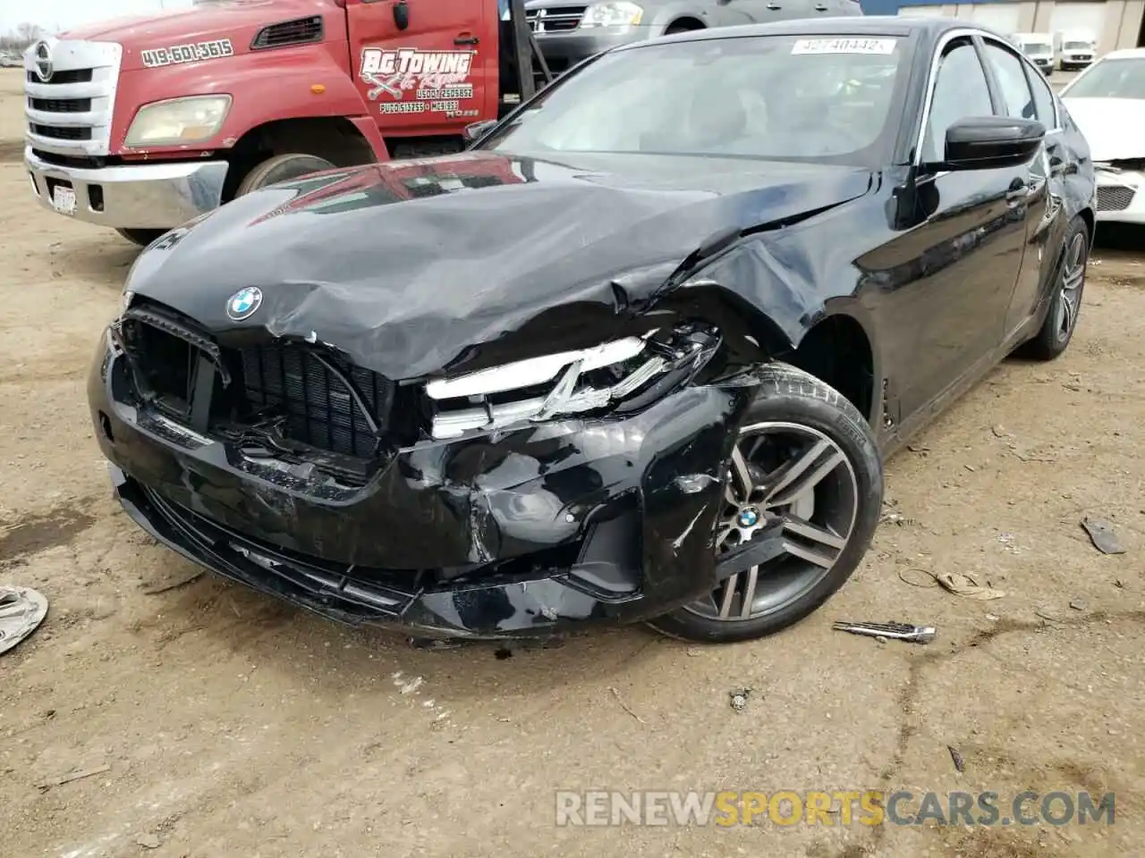 2 Photograph of a damaged car WBA13BJ03NCK21763 BMW 5 SERIES 2022