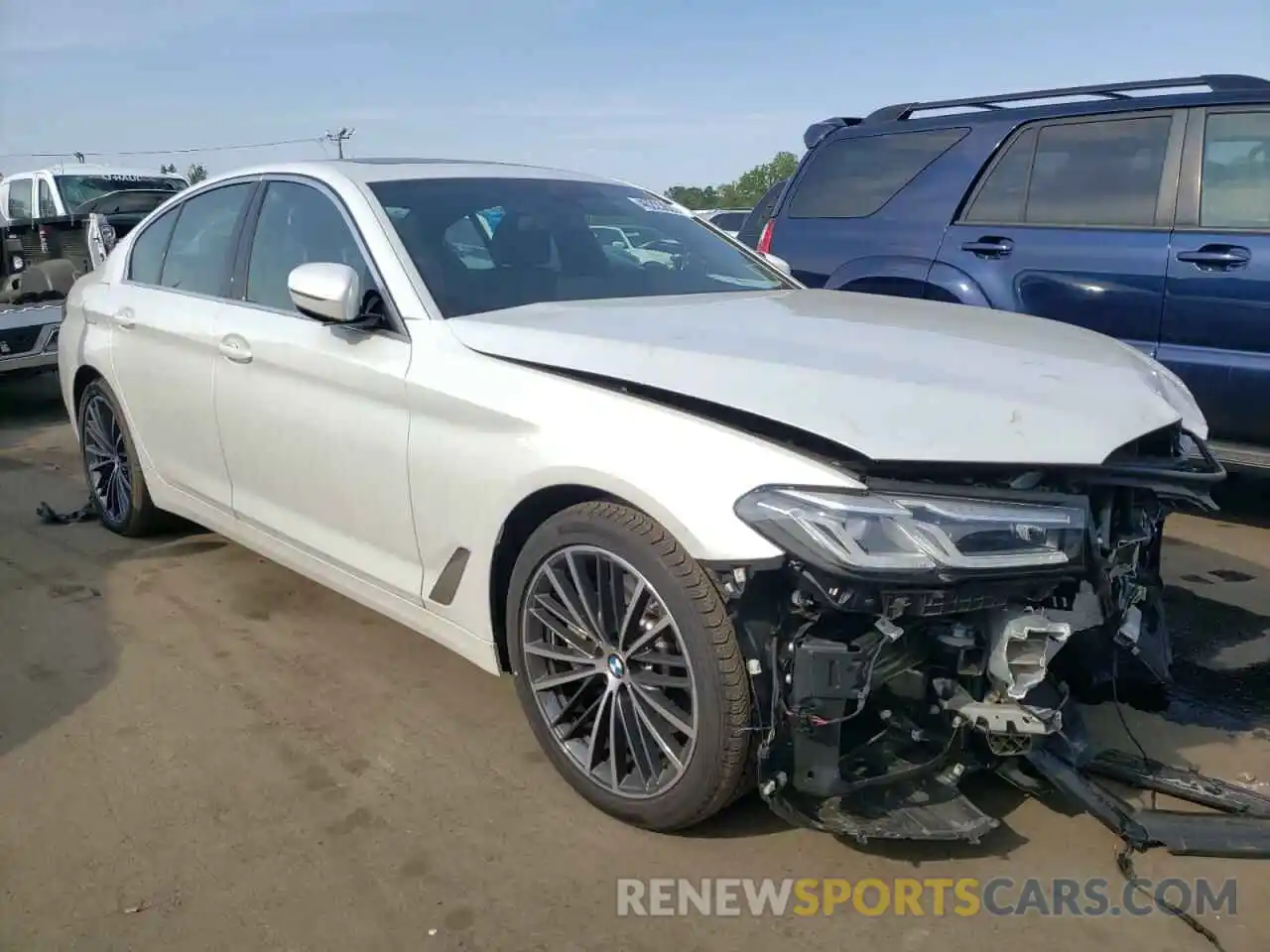 1 Photograph of a damaged car WBA13BJ06NWX58545 BMW 5 SERIES 2022