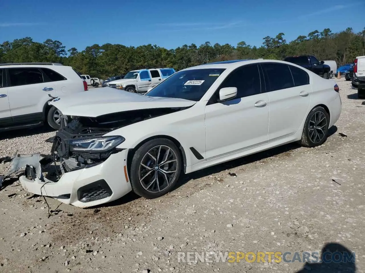 1 Photograph of a damaged car WBA53BH00NWX39478 BMW 5 SERIES 2022